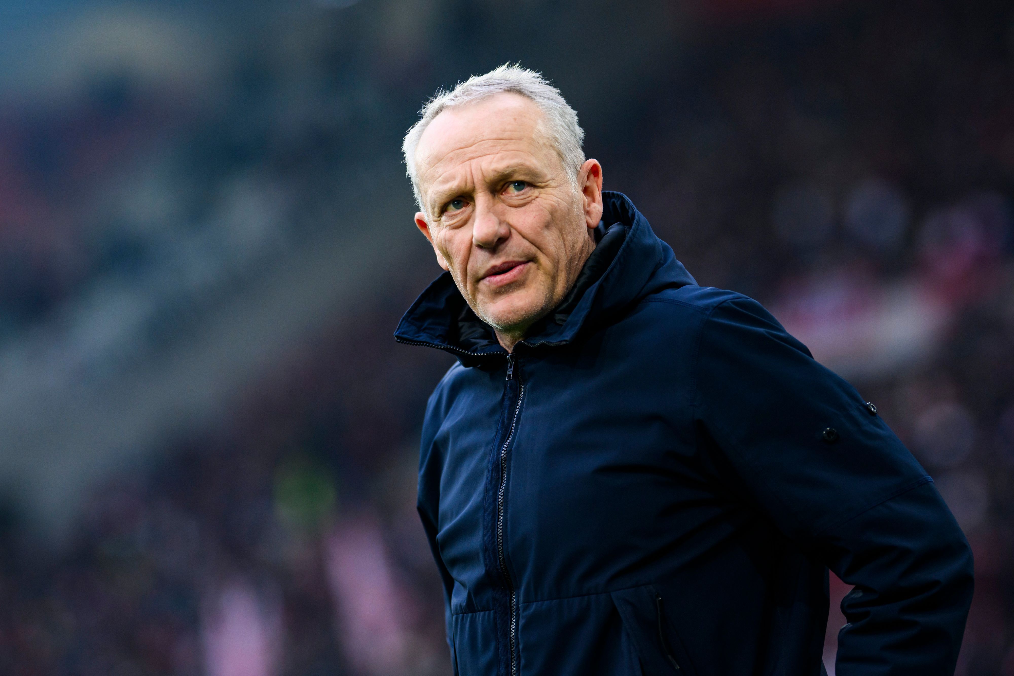 Christian Streich am Spielfeldrand.