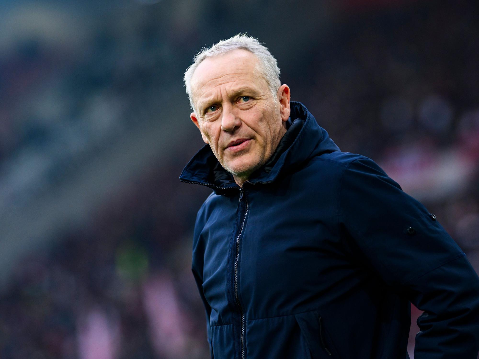 Christian Streich am Spielfeldrand.