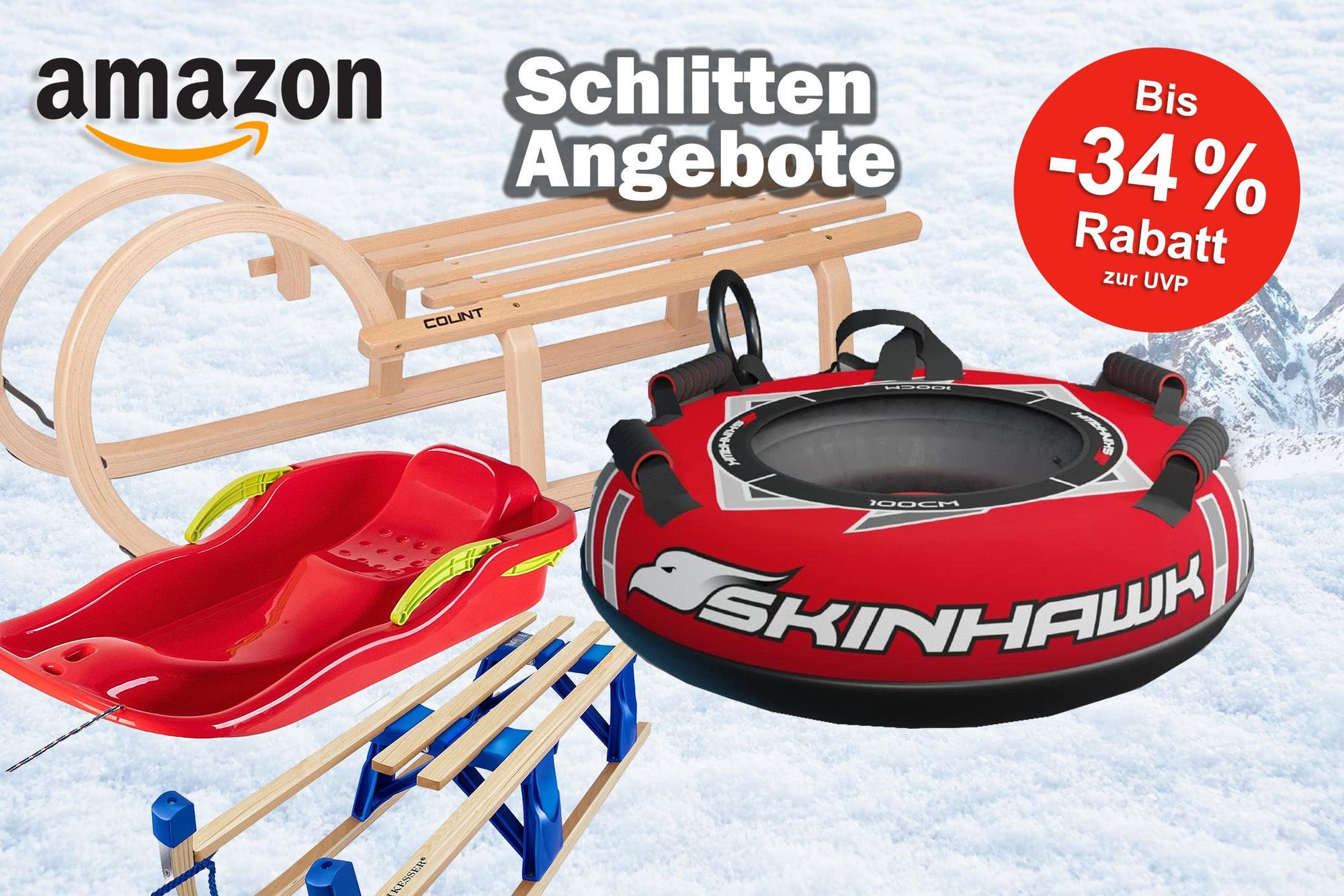 Darstellung verschiedener Schlitten für den Winter