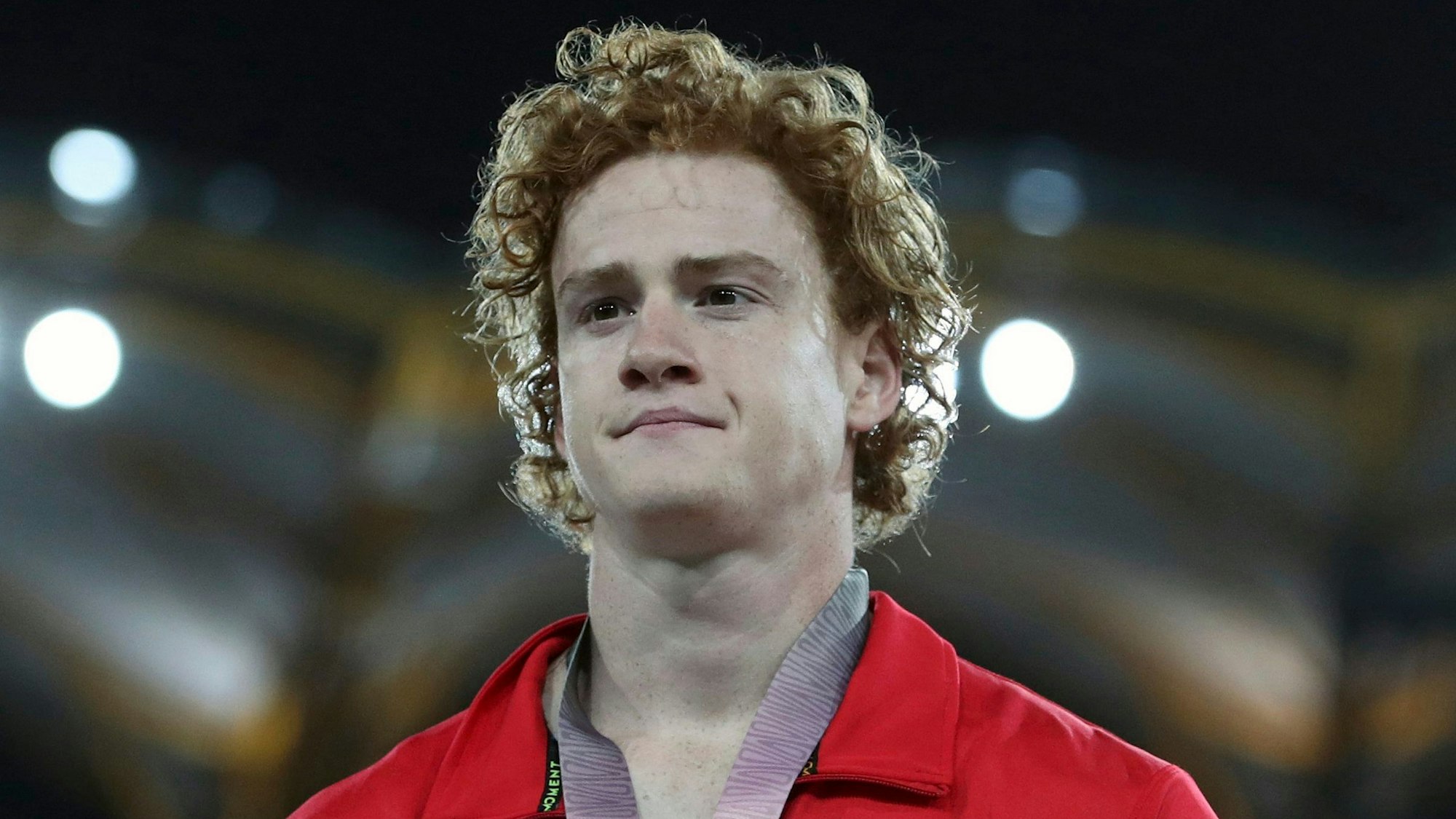 Shawnacy Barber bei der Siegerehrung bei den Commonwealth Games.