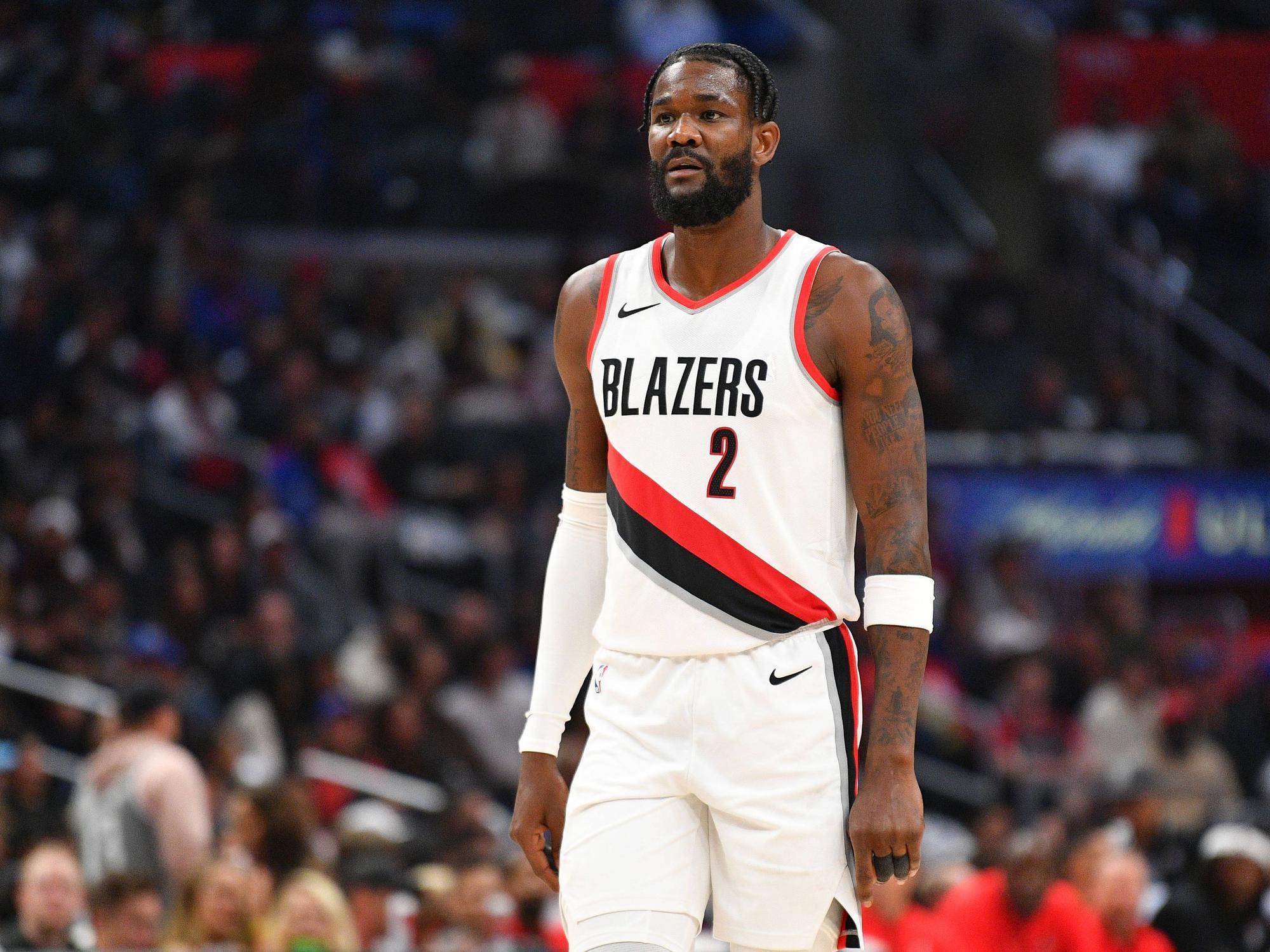 Center DeAndre Ayton im Trikot der Portland Trail Blazers.