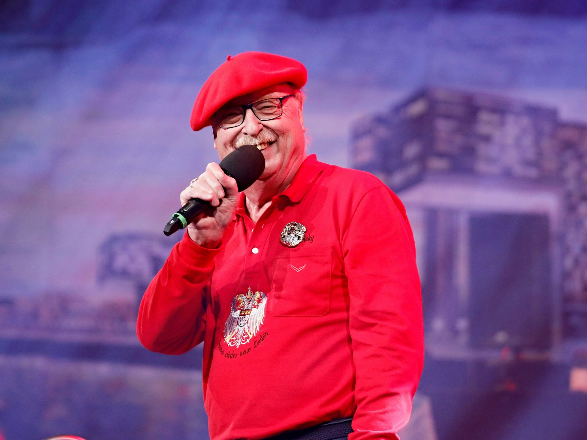 Wicky Junggeburth beim Auftritt.