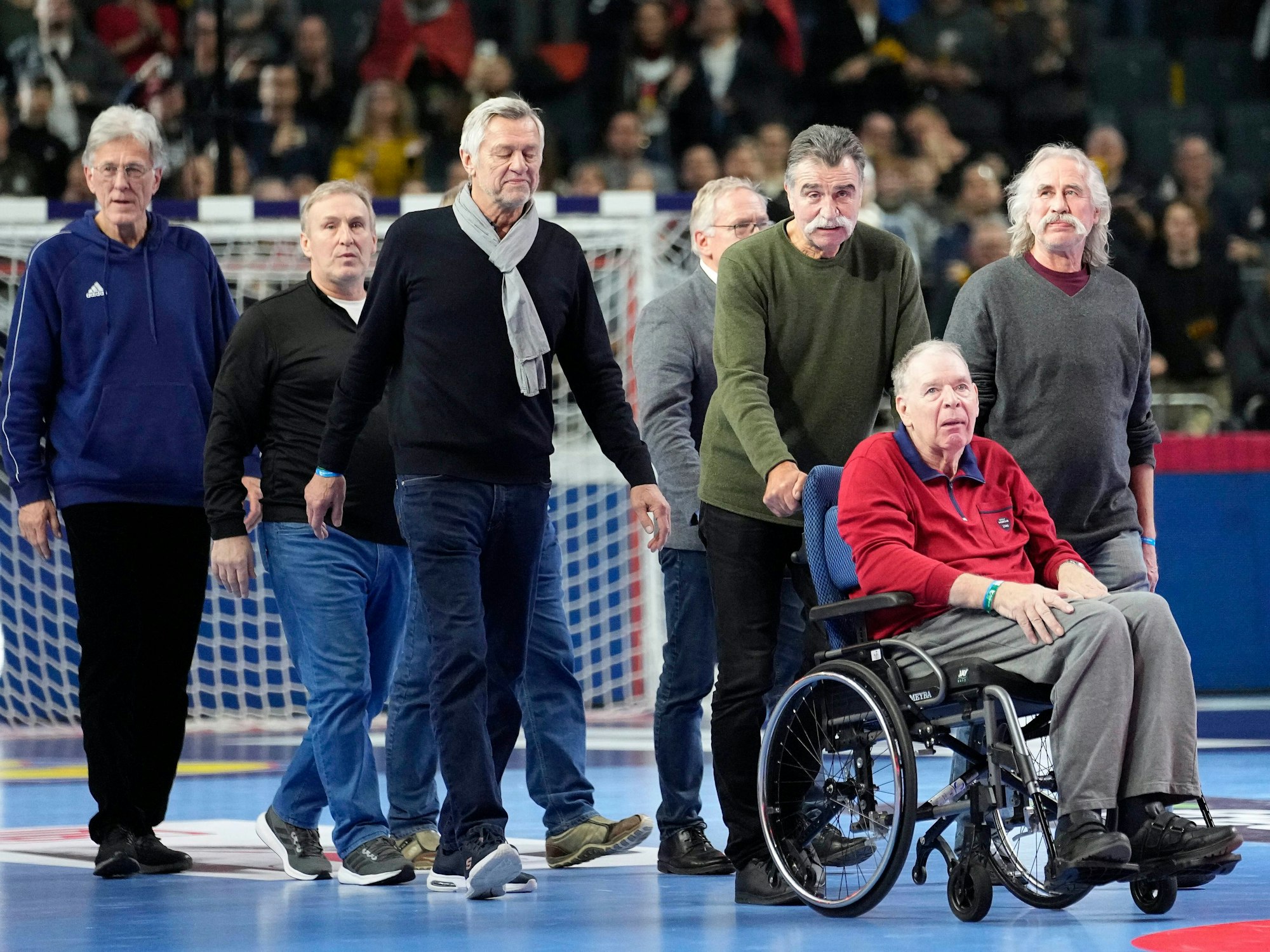 Deutschlands Weltmeister von 1978 in der Arena.