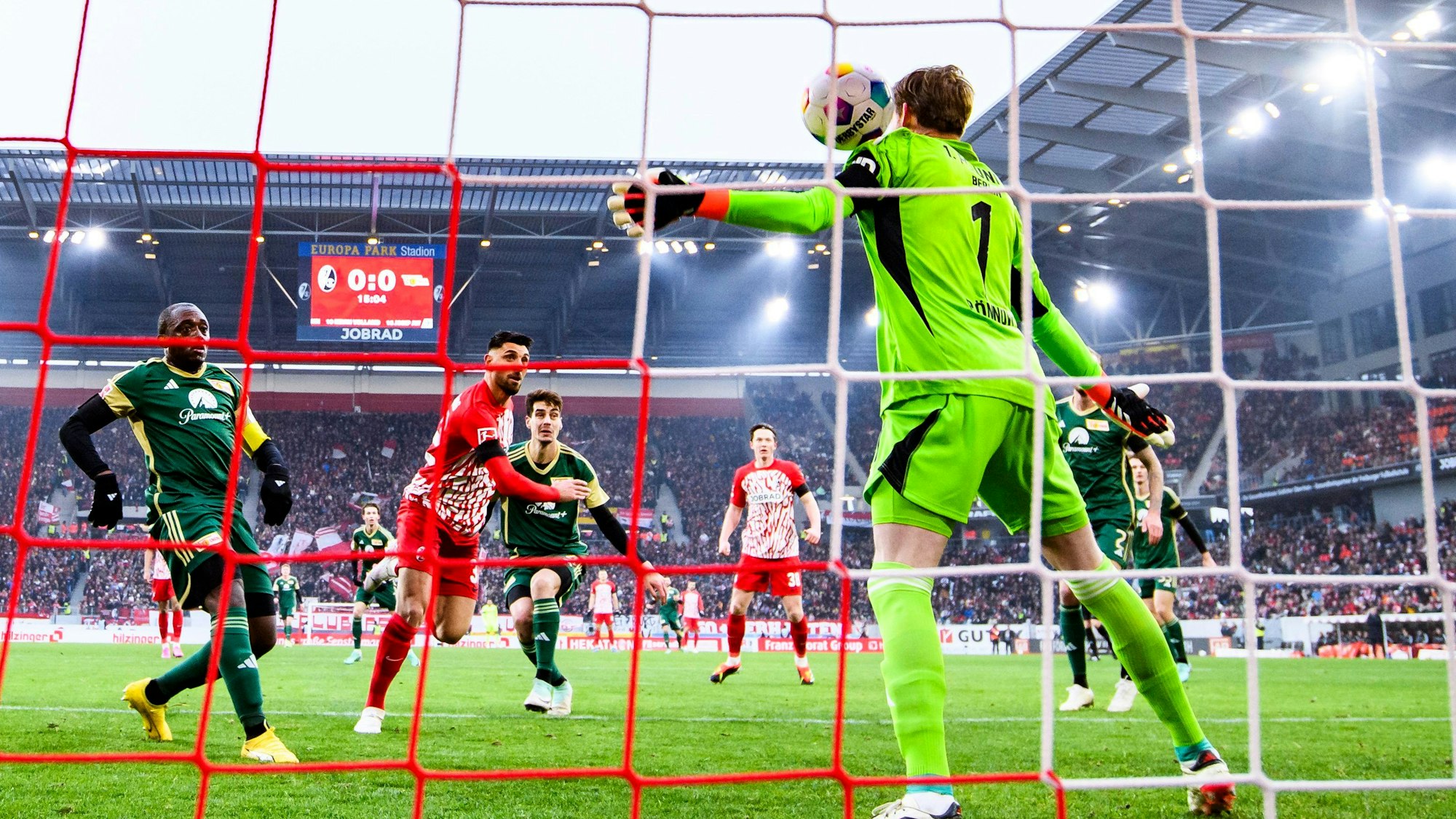 Eine Szene des Bundesliga-Spiels SC Freiburg gegen Union Berlin vom 13. Januar 2024.