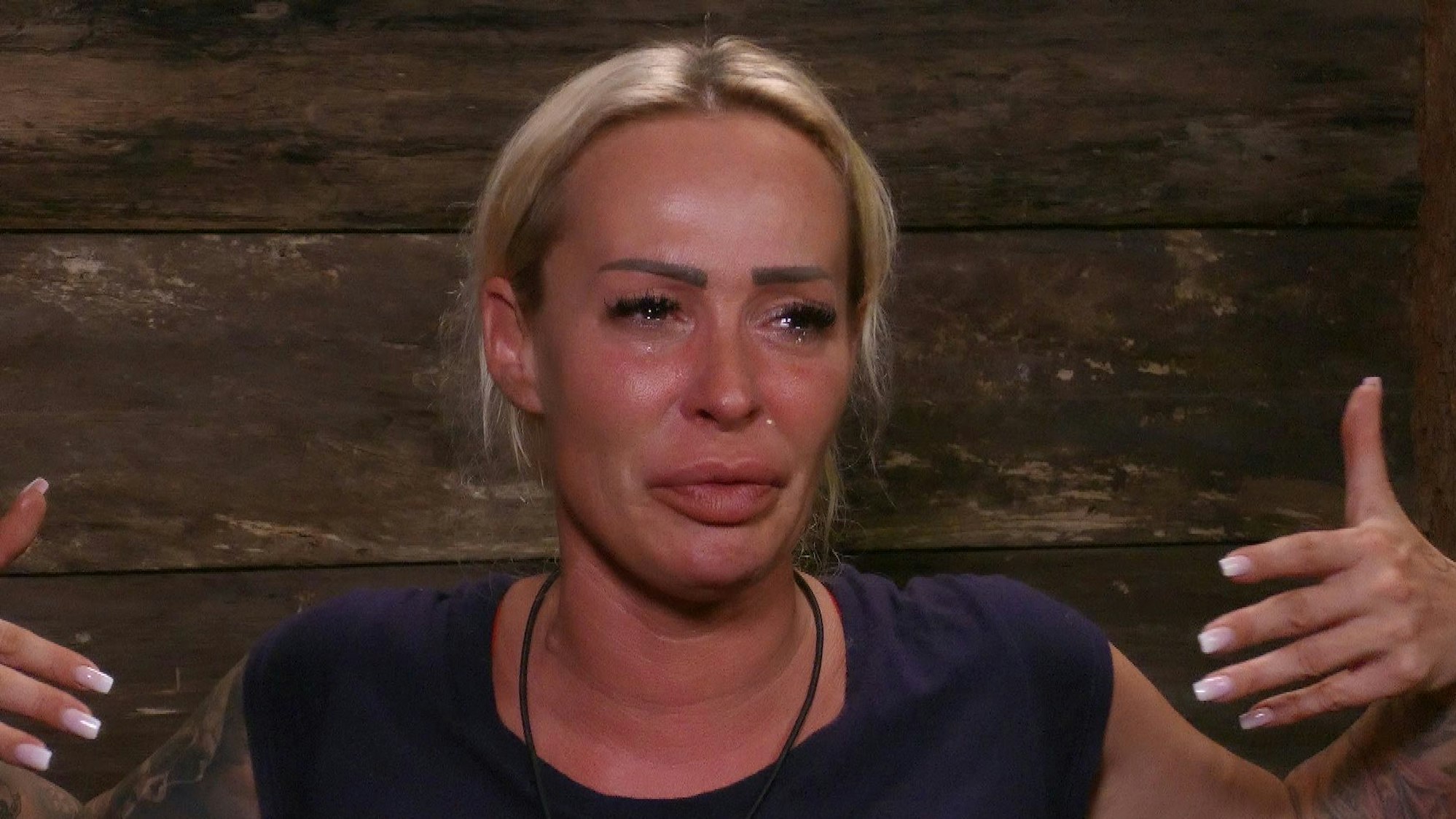 Cora Schumacher im Dschungelcamp 2024.