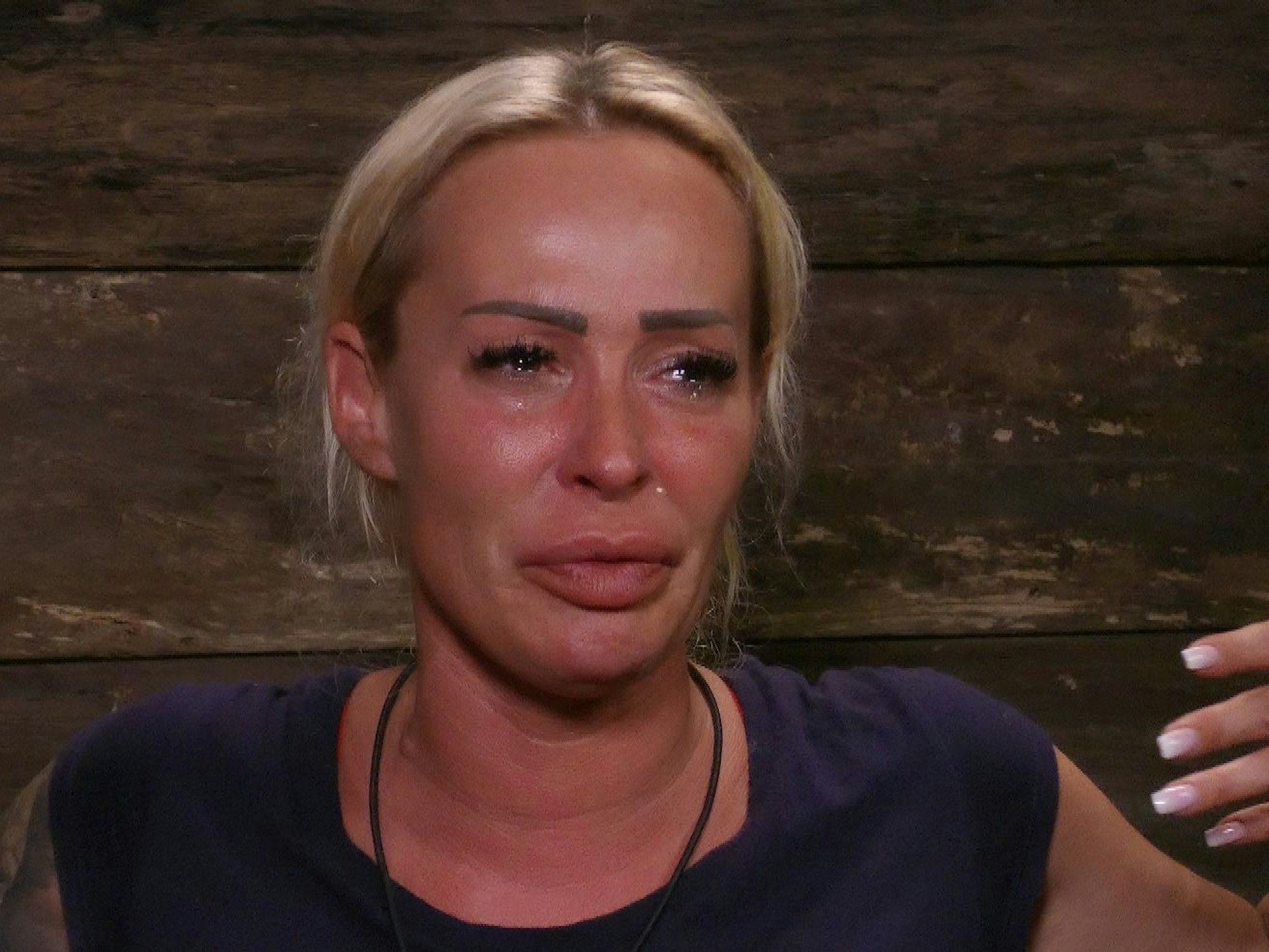 Cora Schumacher im Dschungelcamp 2024.