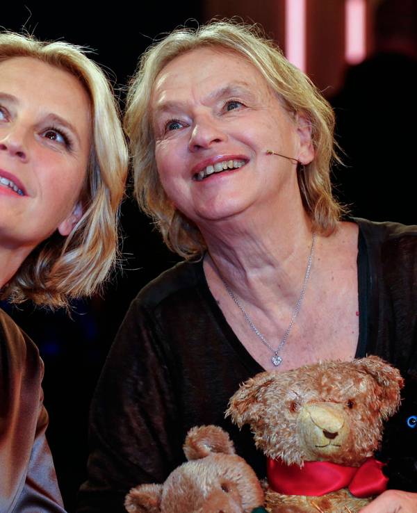 Susan Link und Elke Heidenreich bei der Aufzeichnung der WDR-Talkshow „Kölner Treff“ beim WDR im September 2023.