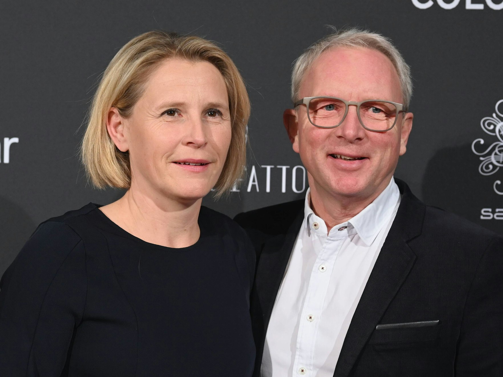 Moderatorin Susan Link und ihr Ehemann Wolfgang Link in Köln.