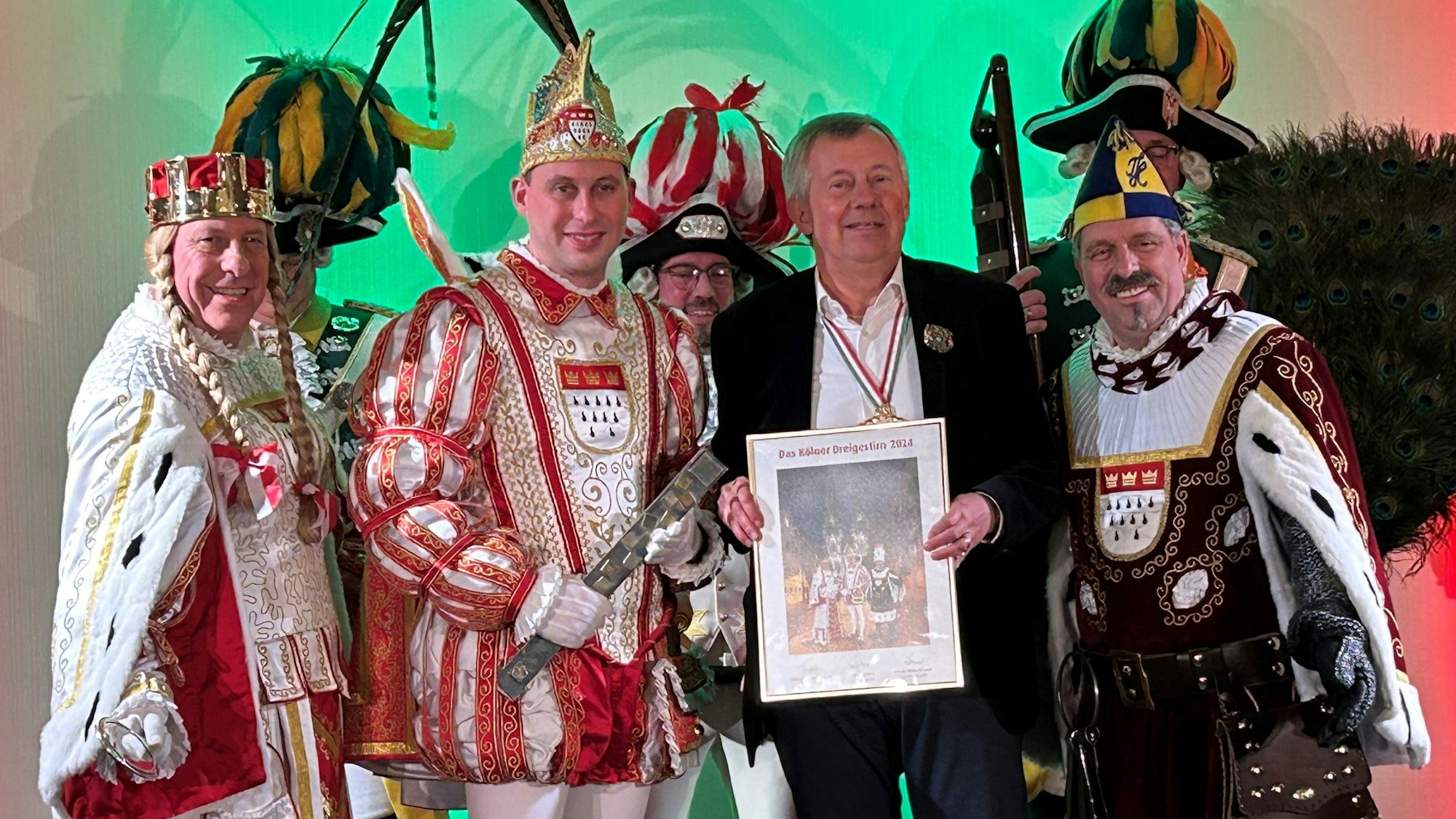 Kölner Dreigestirn mit Michael Wiederer.