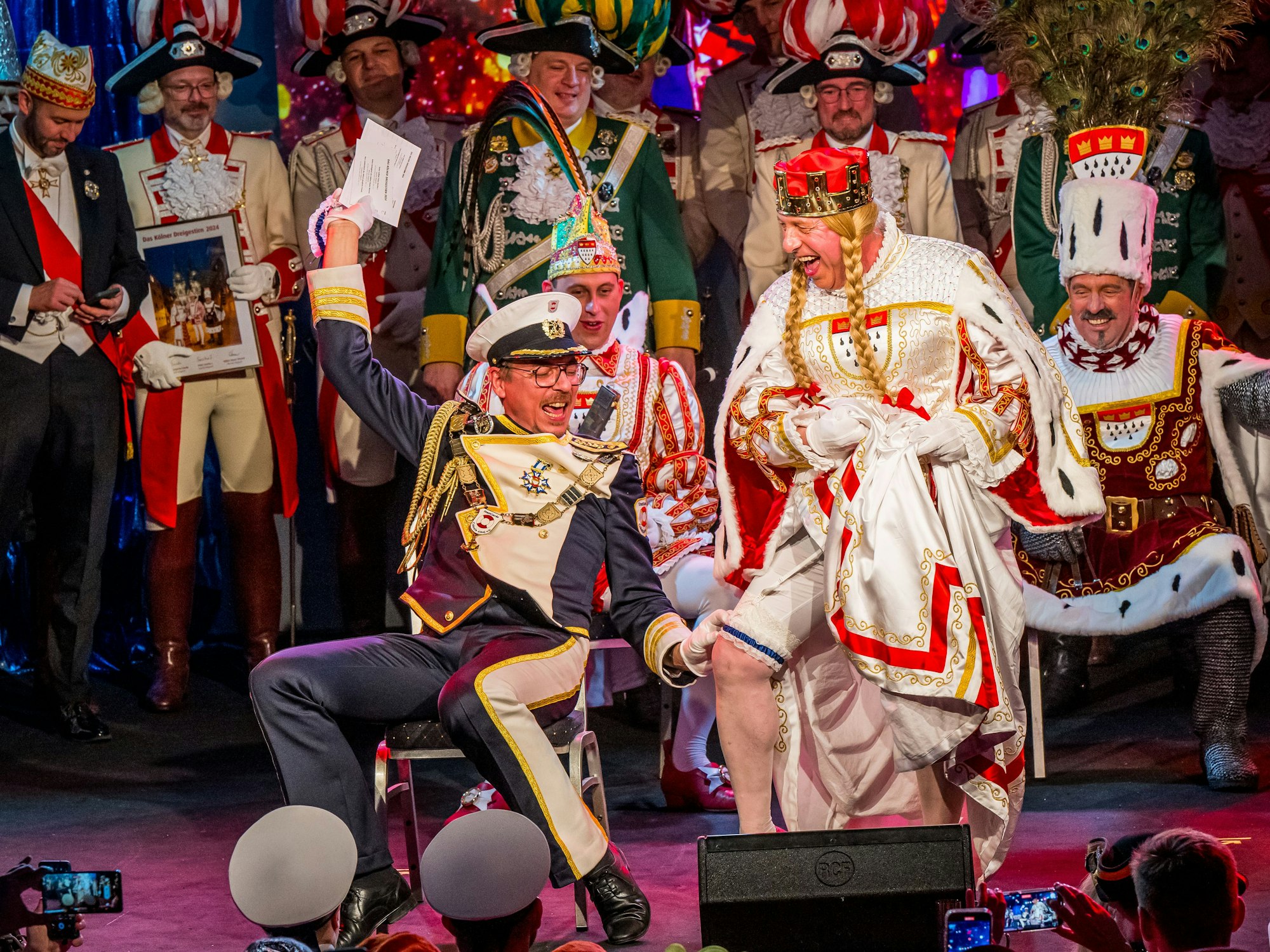 Jungfrau Frieda bei der StattGarde.