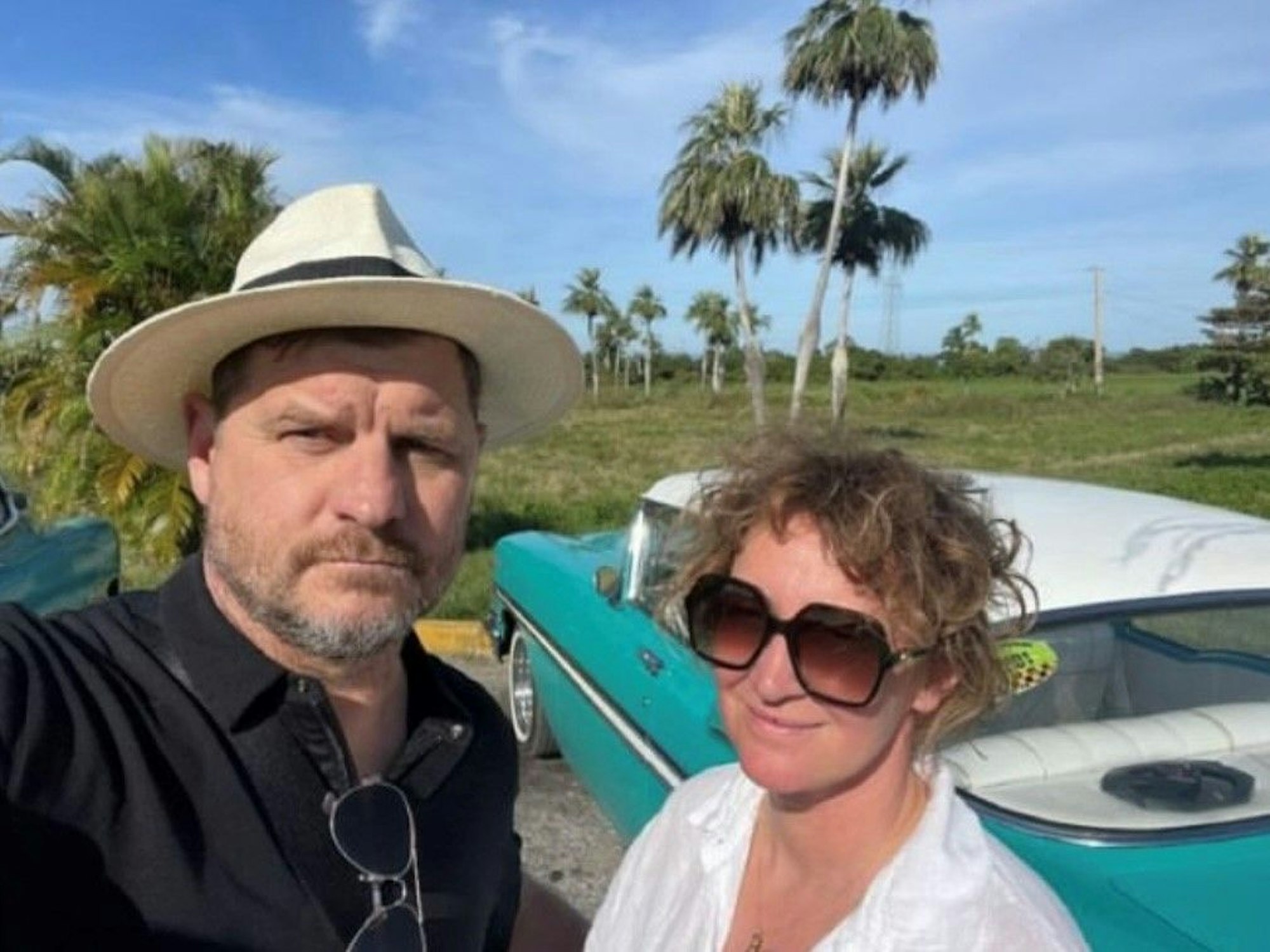 Steffen Baumgart genießt mit Katja die karibische Sonne.