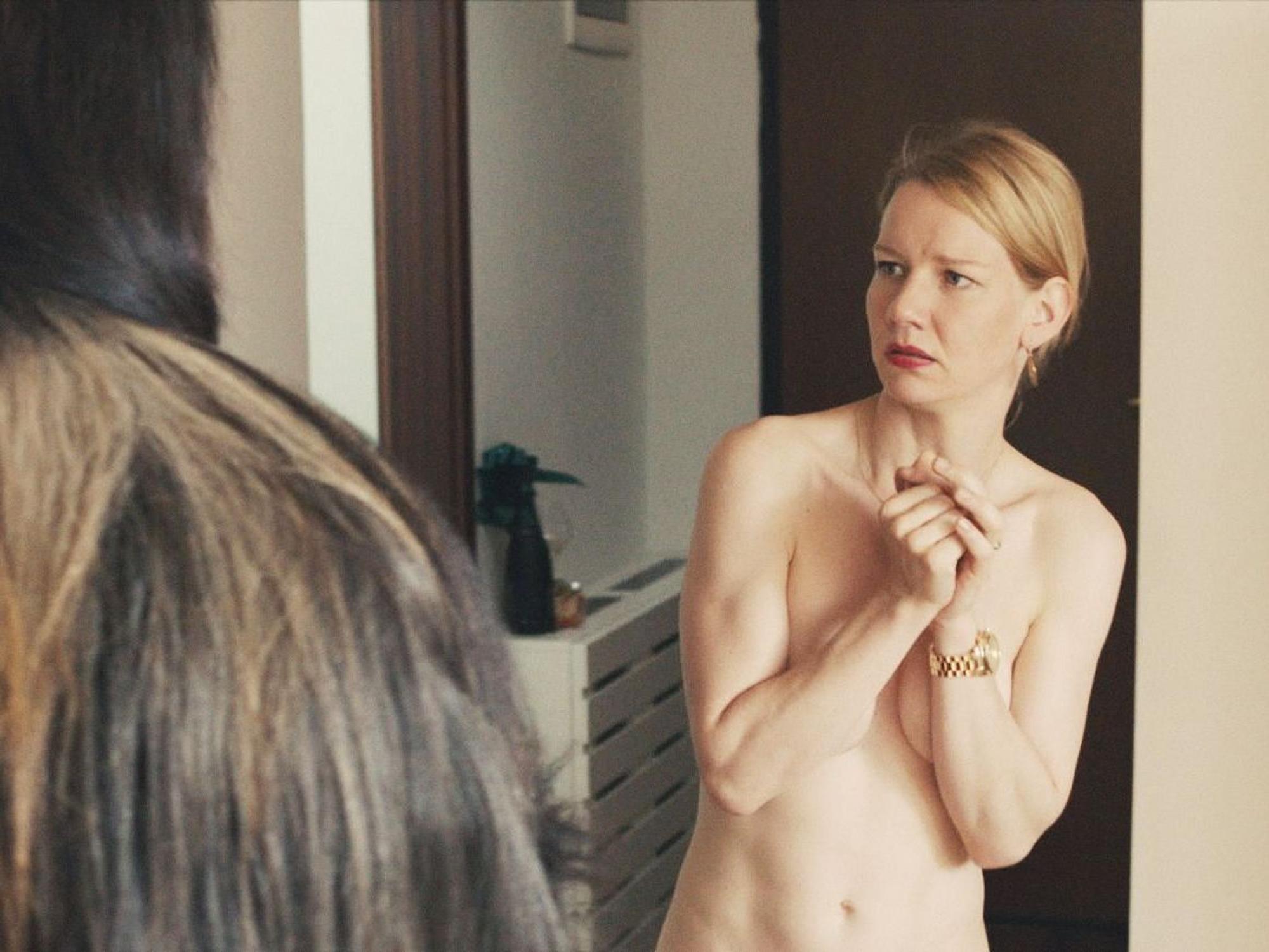 Diese Nacktszene machte sie weltberühmt: Sandra Hüller als Ines im Film „Toni Erdmann“ (undatierte Filmszene).