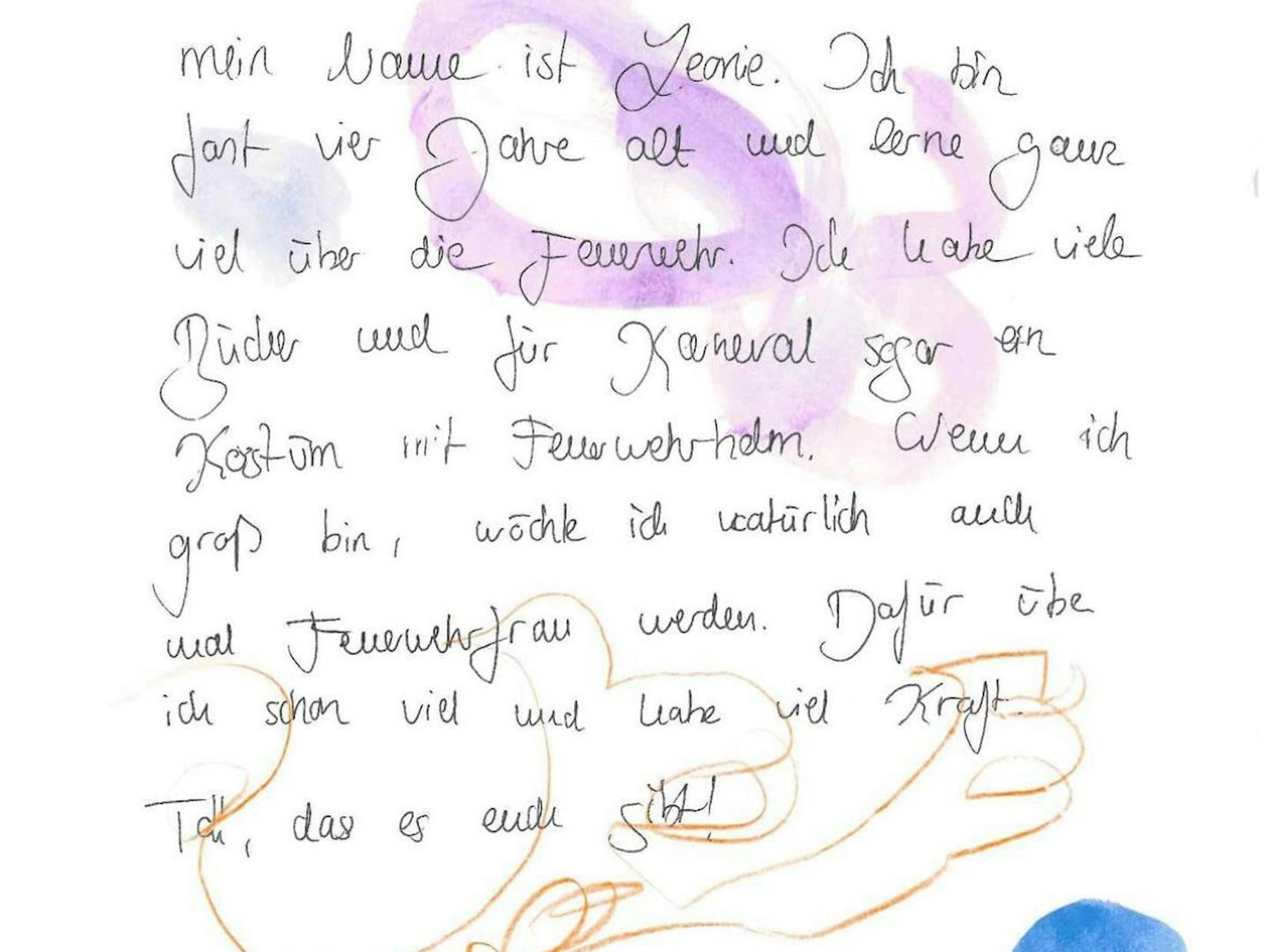 Der Brief von der dreijährigen Leonie an die Kölner Feuerwehr erwärmt die Herzen der Einsatzkräfte.
