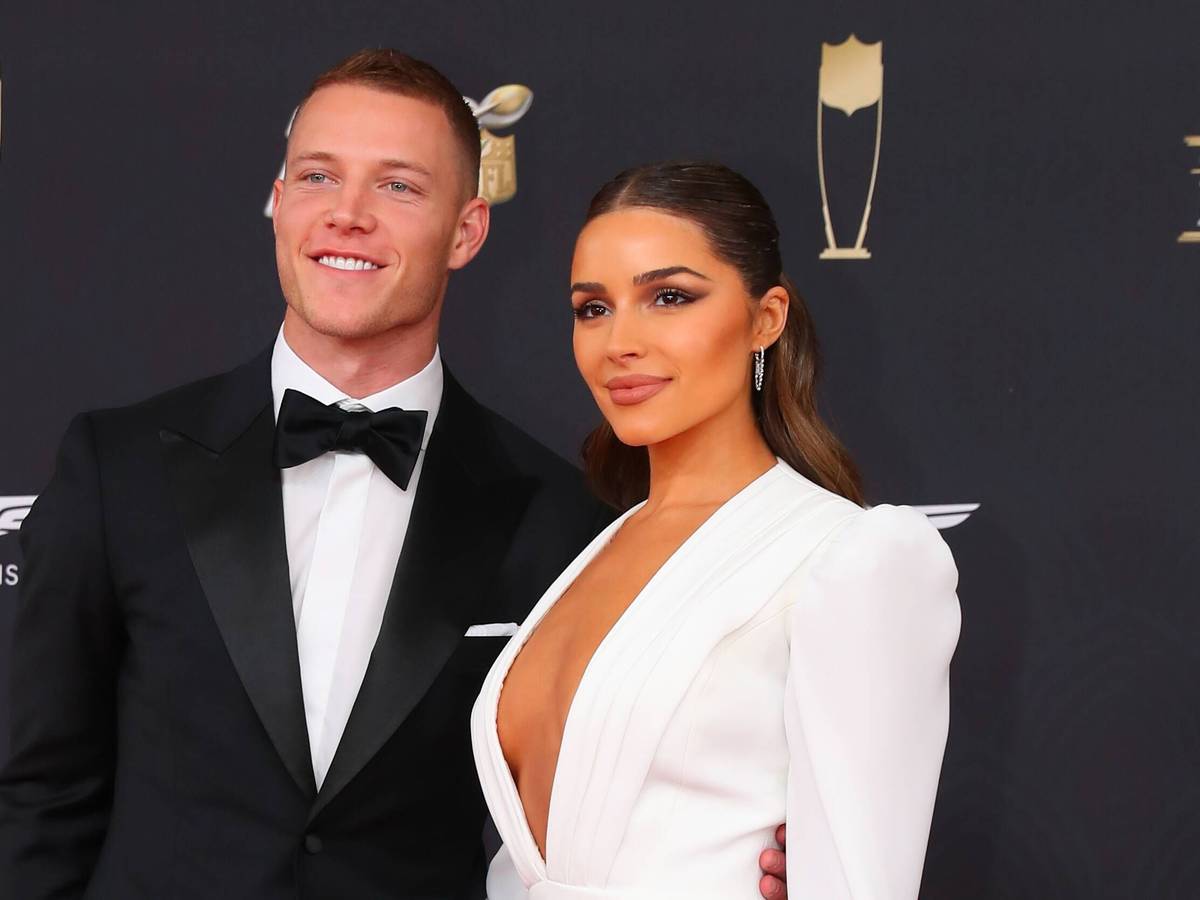 Christian McCaffrey mit seiner Freundin Olivia Culpo.