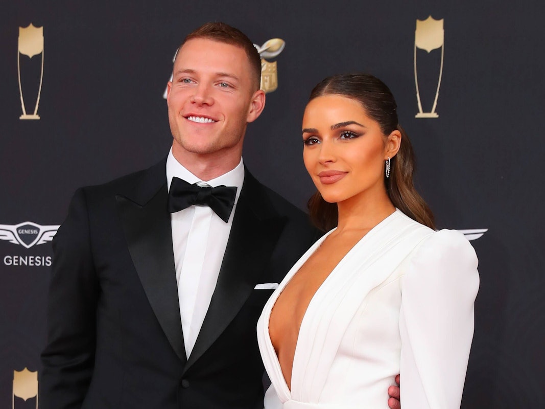 Christian McCaffrey mit seiner Freundin Olivia Culpo.