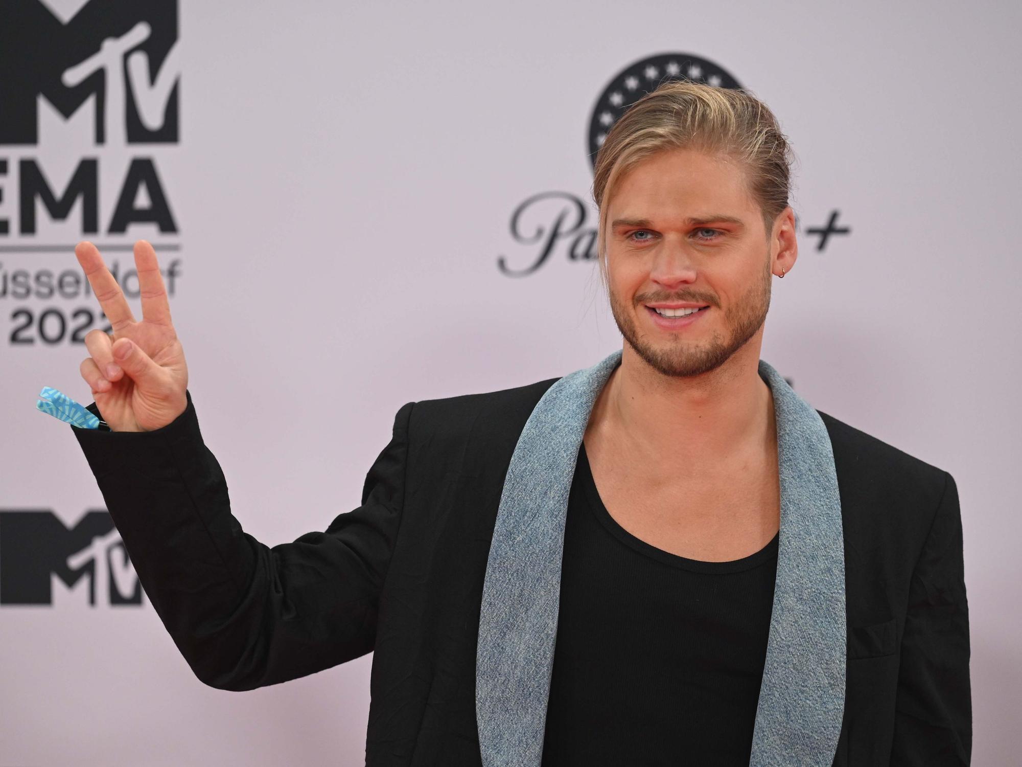 Rúrik Gíslason bei der Vergabe der MTV Europe Music Awards 2022 in Düsseldorf