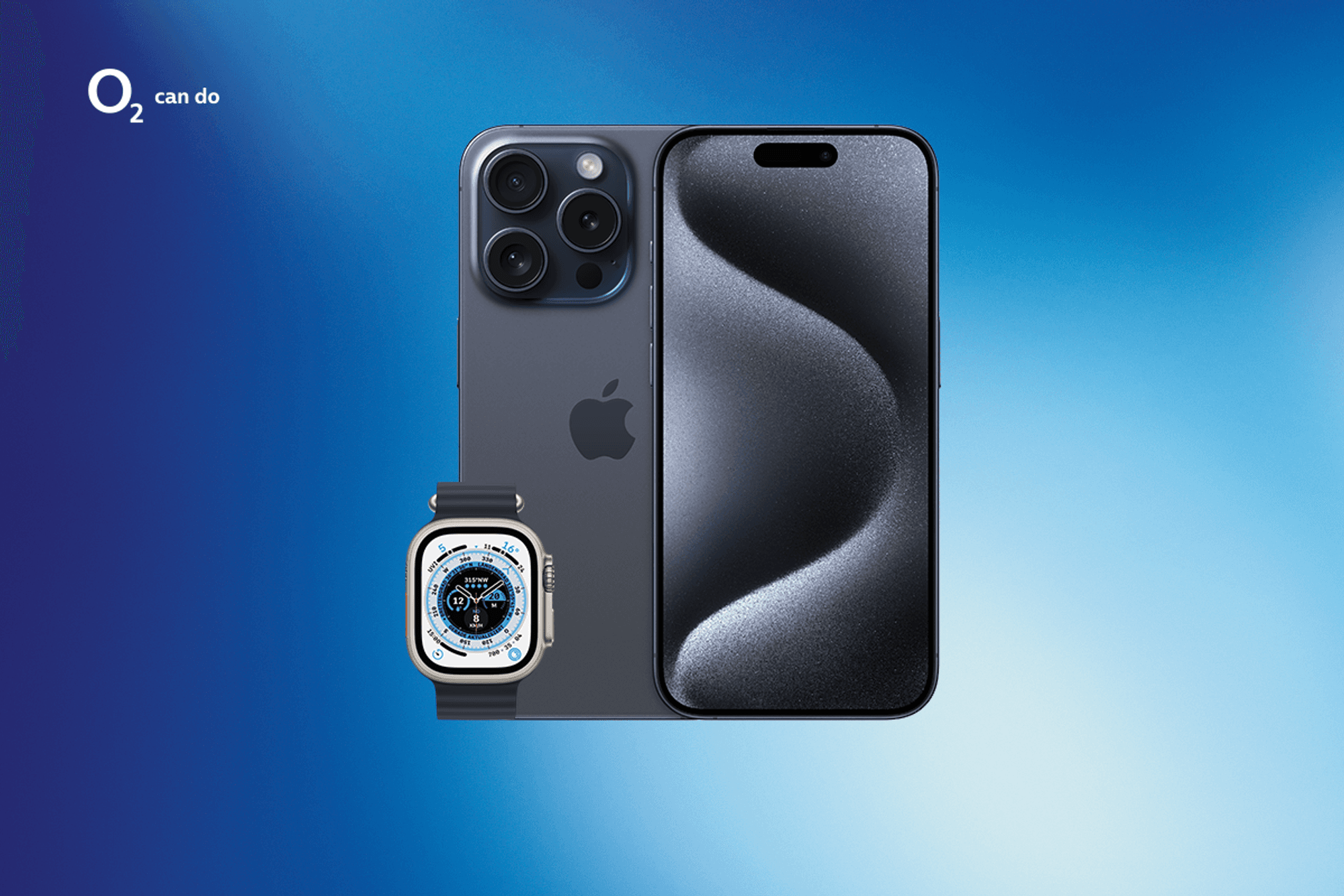iPhone 15 Pro im Bundle mit der Apple Watch Ultra 2 bei o2