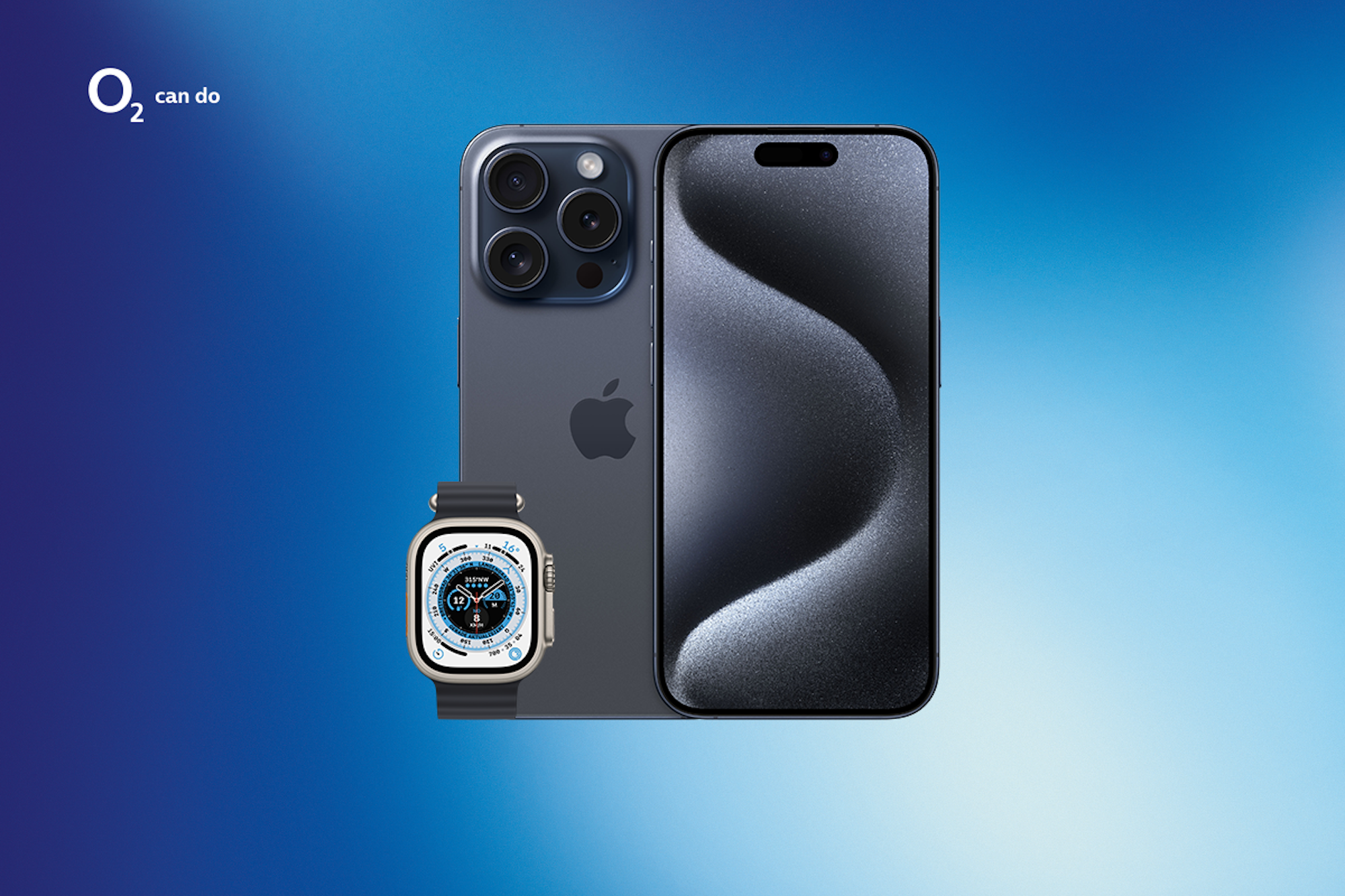 iPhone 15 Pro im Bundle mit der Apple Watch Ultra 2 bei o2