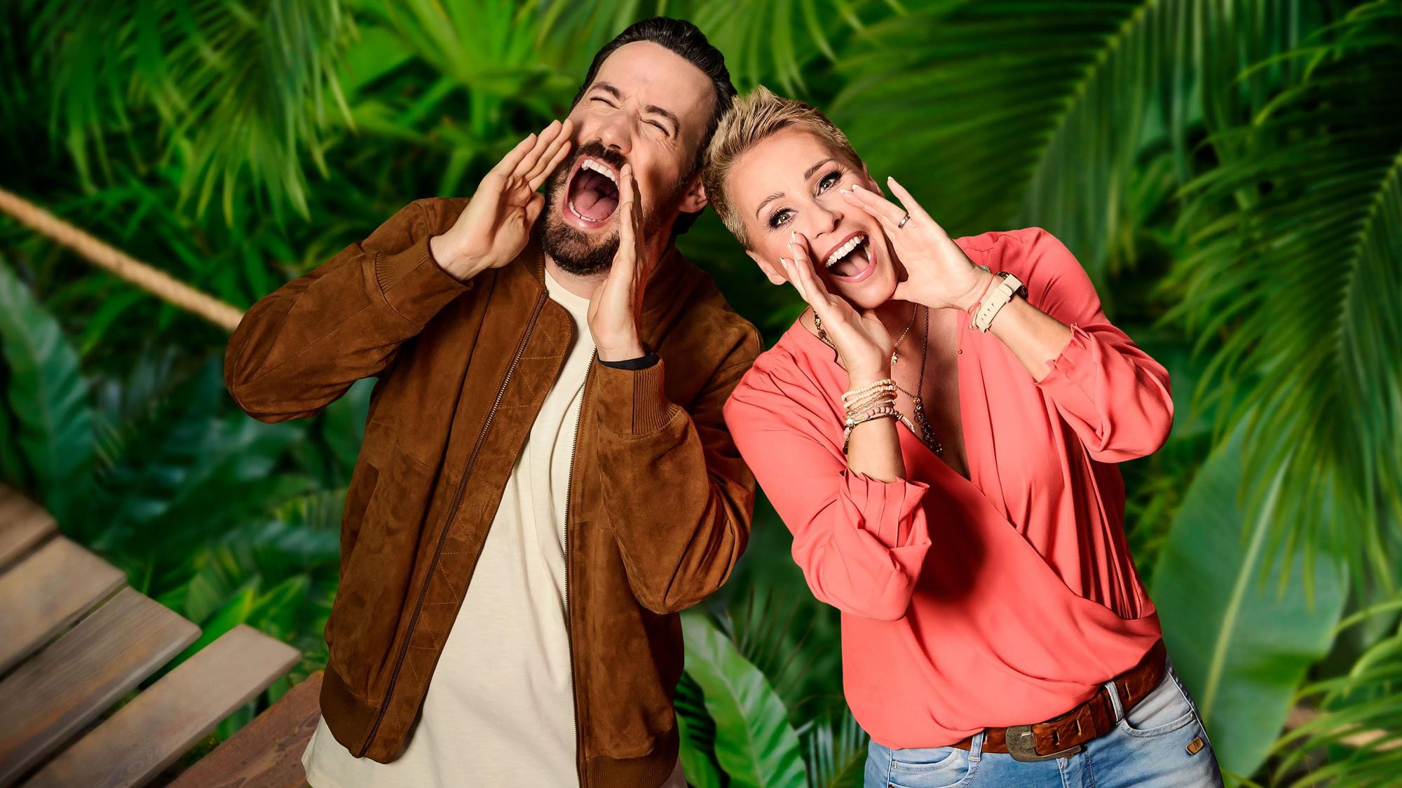 Die Moderatoren Jan Köppen und Sonja Zietlow vom RTL