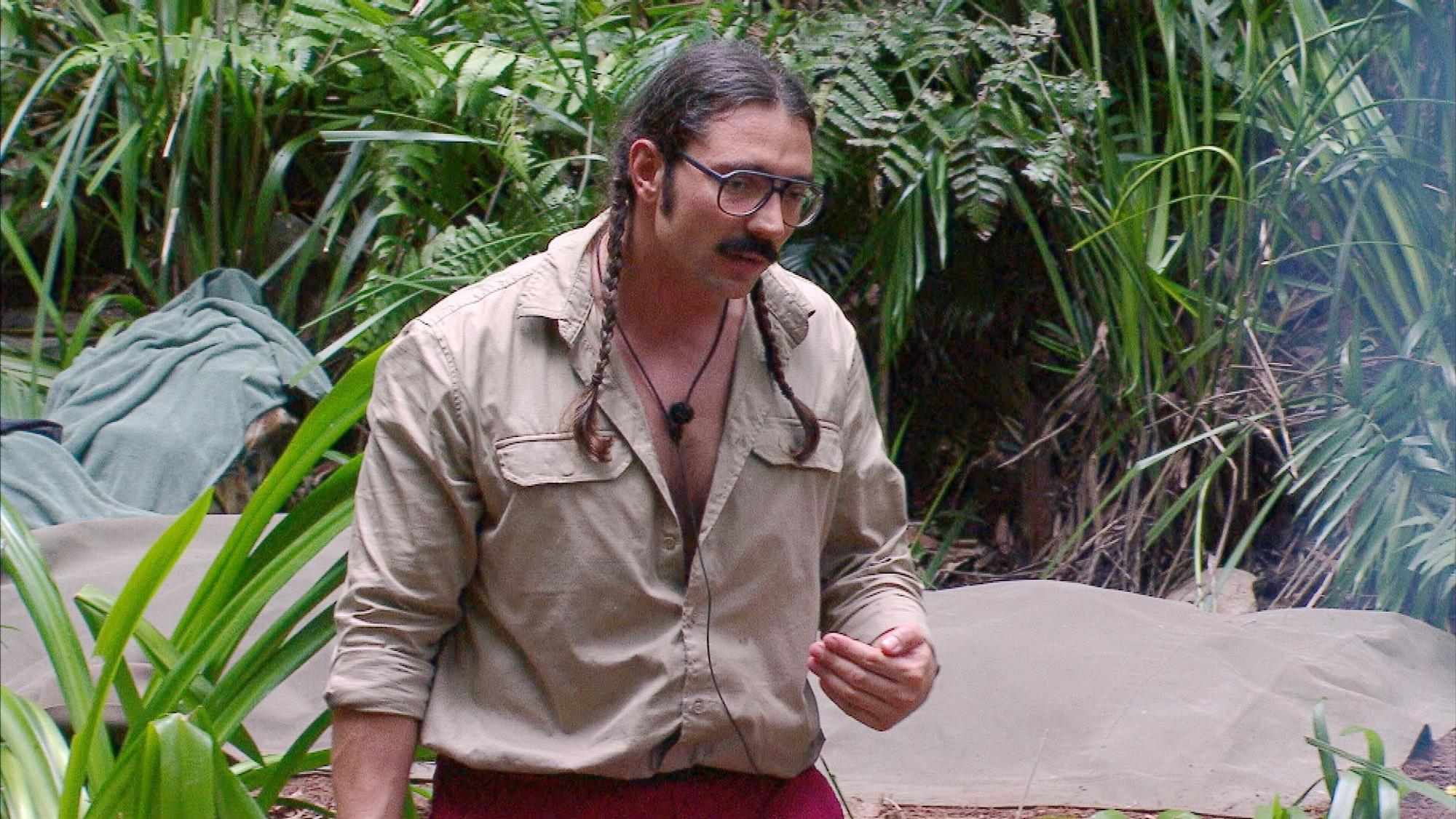Fabio Knez (hier an Tag 8) hat sich im Dschungelcamp zum Favoriten vieler Zuschauerinnen und Zuschauer entwickelt.