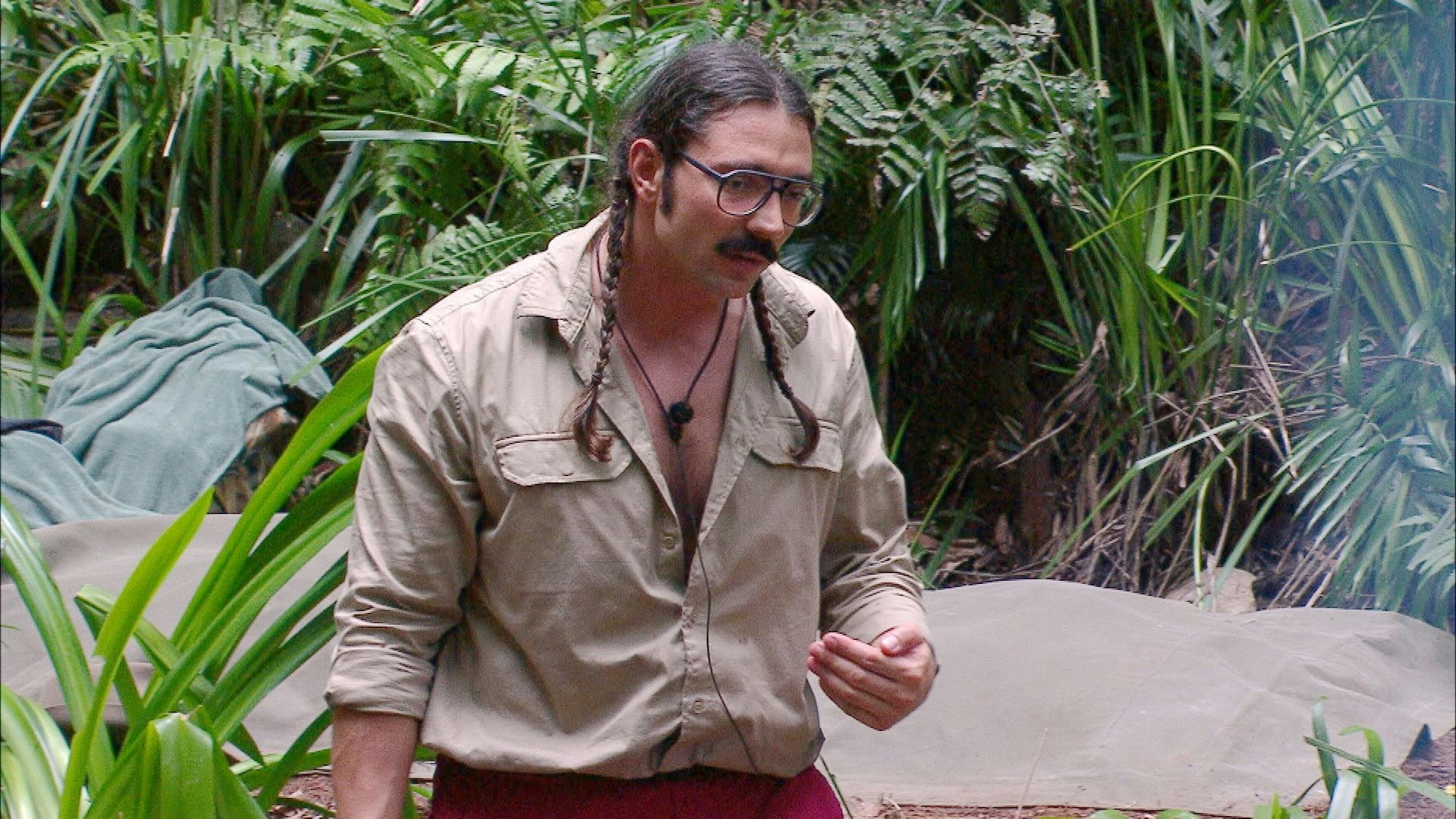 Fabio Knez (hier an Tag 8) hat sich im Dschungelcamp zum Favoriten vieler Zuschauerinnen und Zuschauer entwickelt.