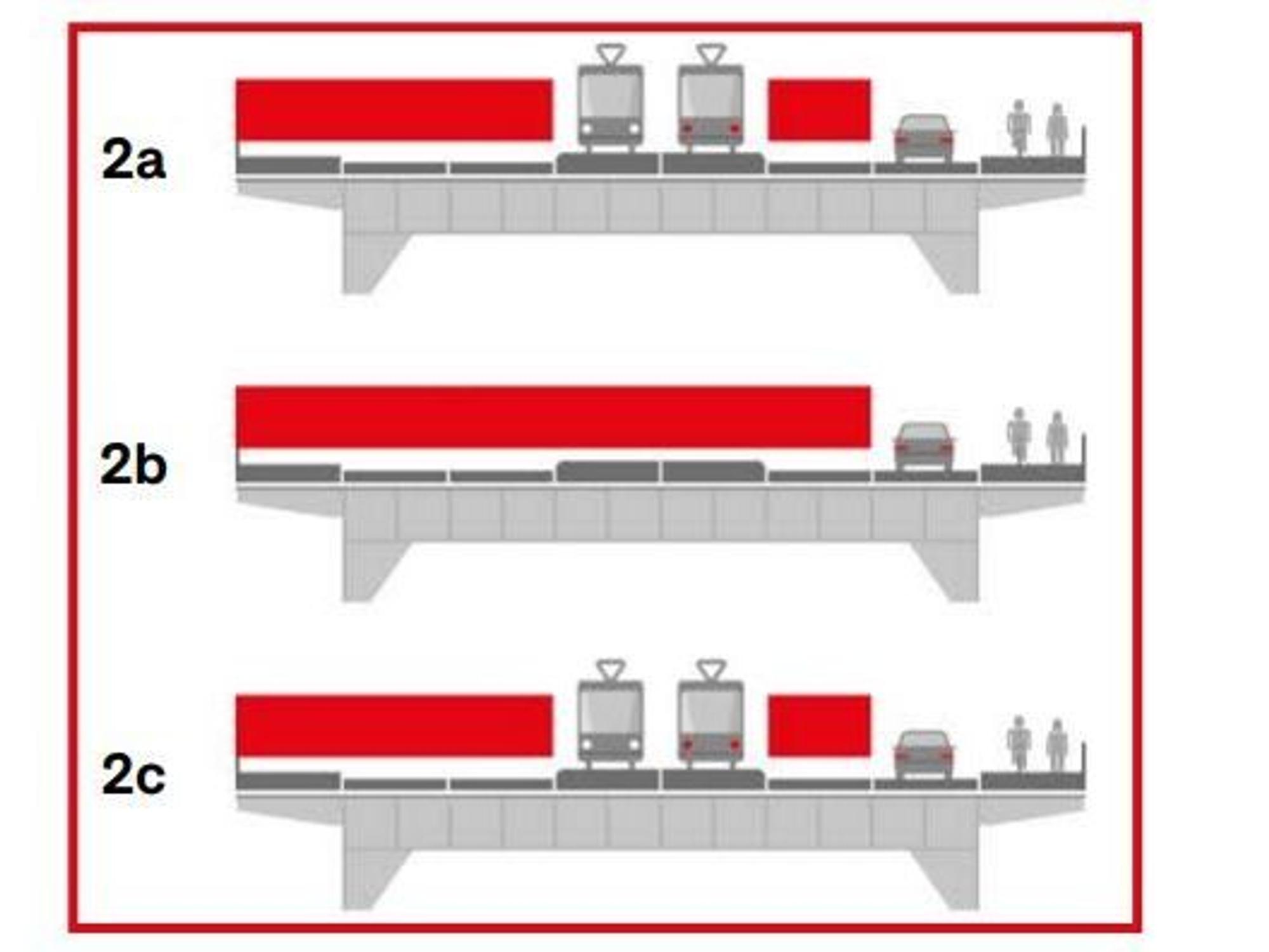 Visualisierung der Sperrungen auf der Mülheimer Brücke