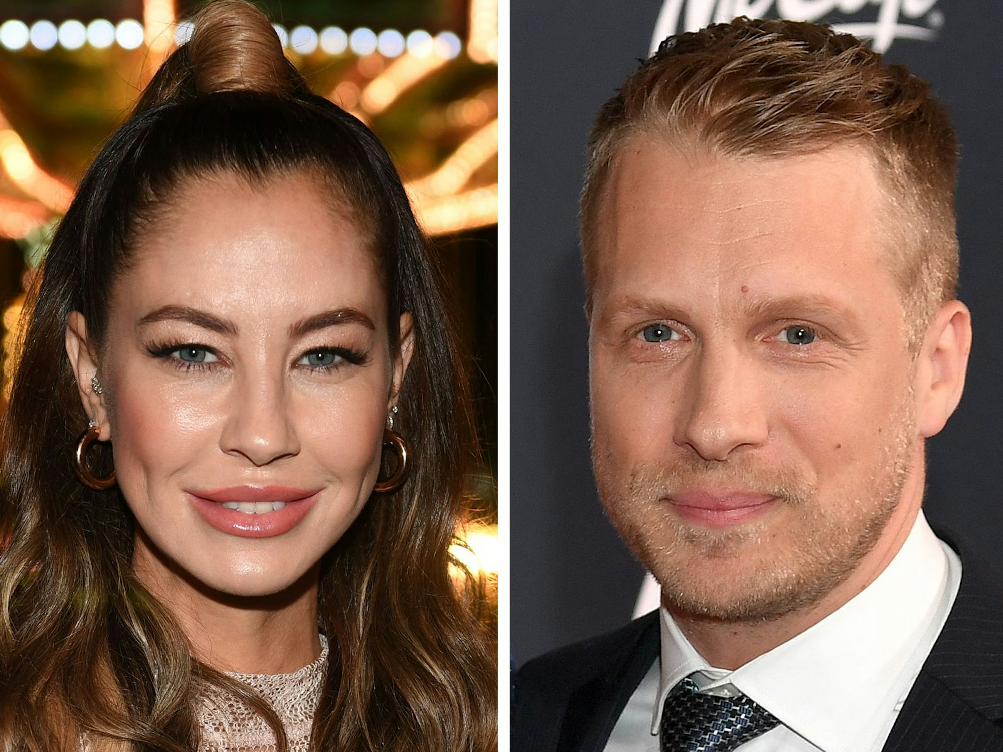 KOMBO - Alessandra „Sandy“ Meyer-Wölden (l.), Model, (Archivfoto vom 18.09.2022), und Oliver Pocher, Comedian, (Archivfoto vom 10.11.2018).