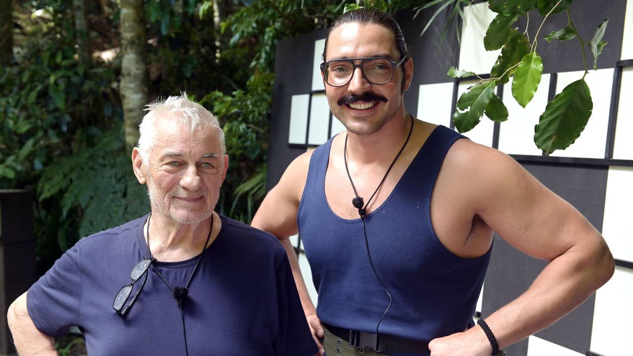 Heinz Hoenig und Fabio Knez an Tag 6 des Dschungelcamps.