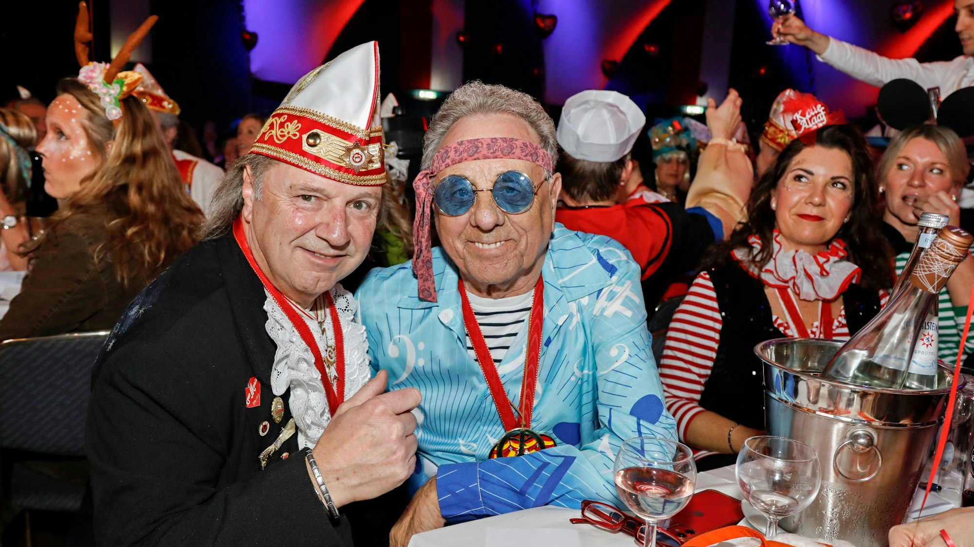 Bubi Brühl (l.) und Erry Stoklosa bei der Sitzung.