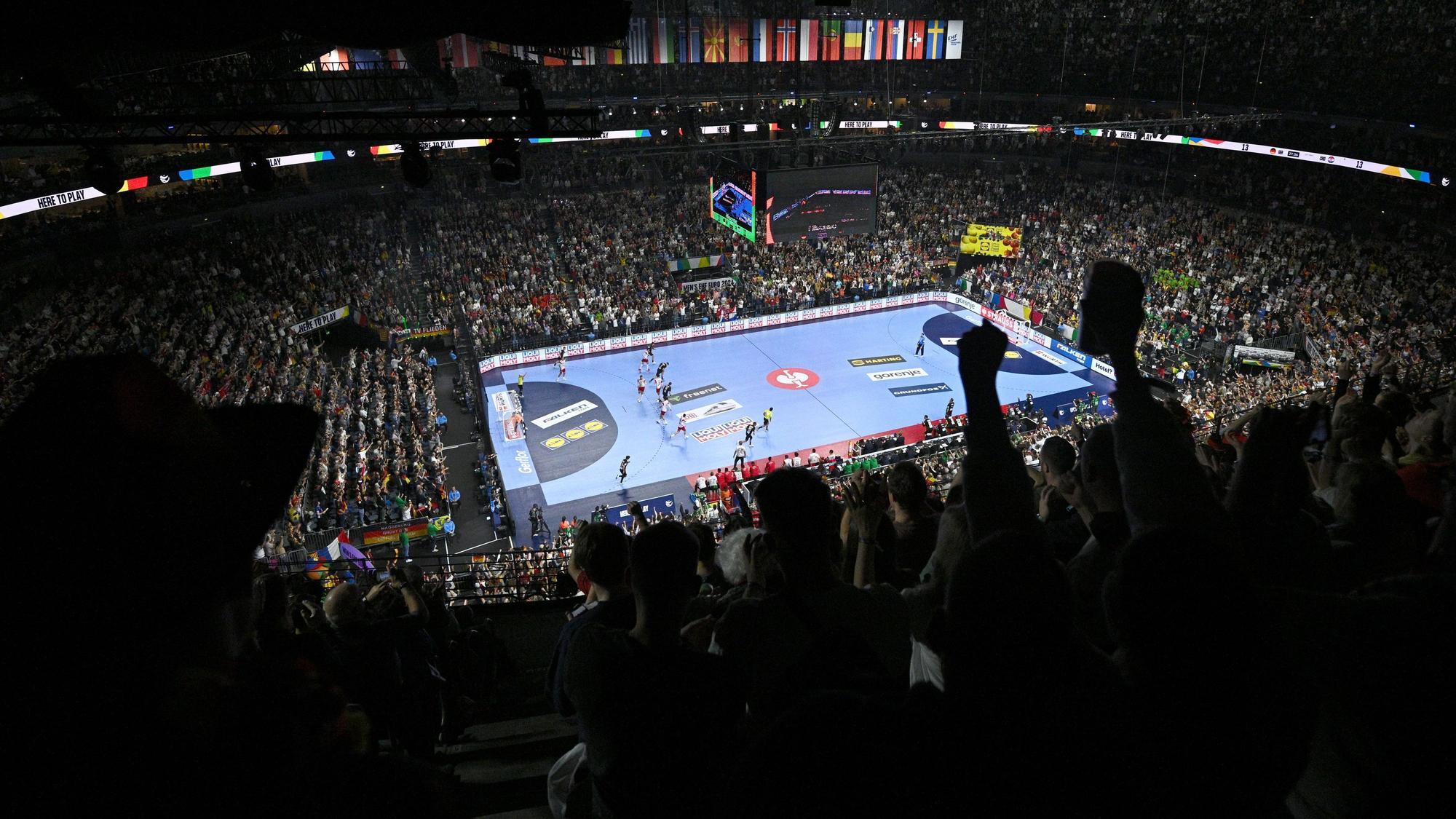 Blick während des Spiels in die Arena.