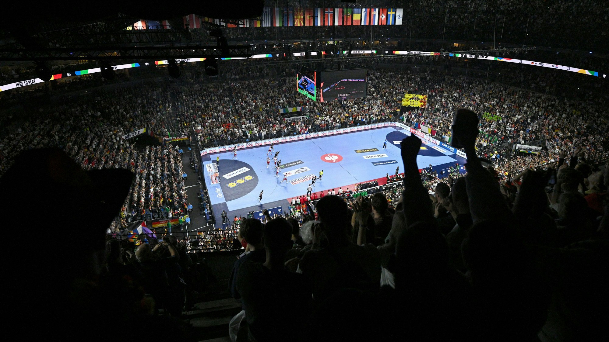 Blick während des Spiels in die Arena.