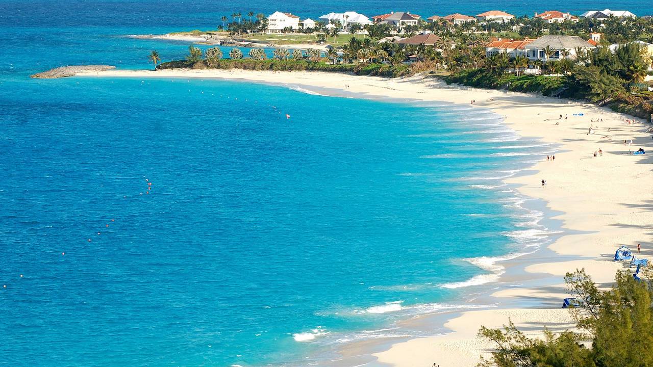Ein Strand in der Karibik.