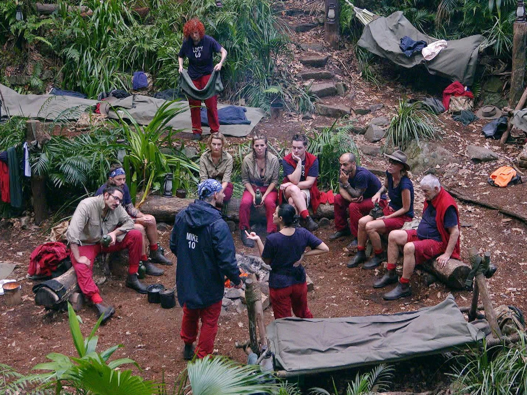 Die Stars im Dschungelcamp 2024.