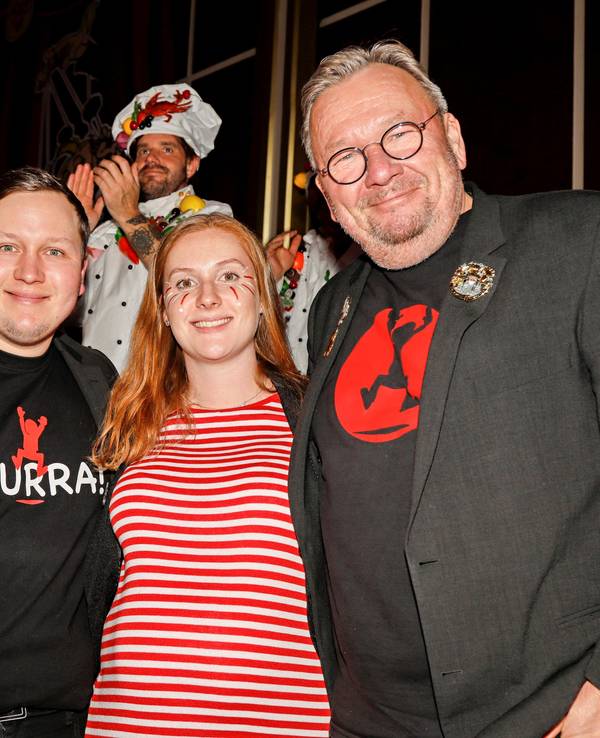 Bernd Stelter mit Sohn Tim und Frau Kristina.
