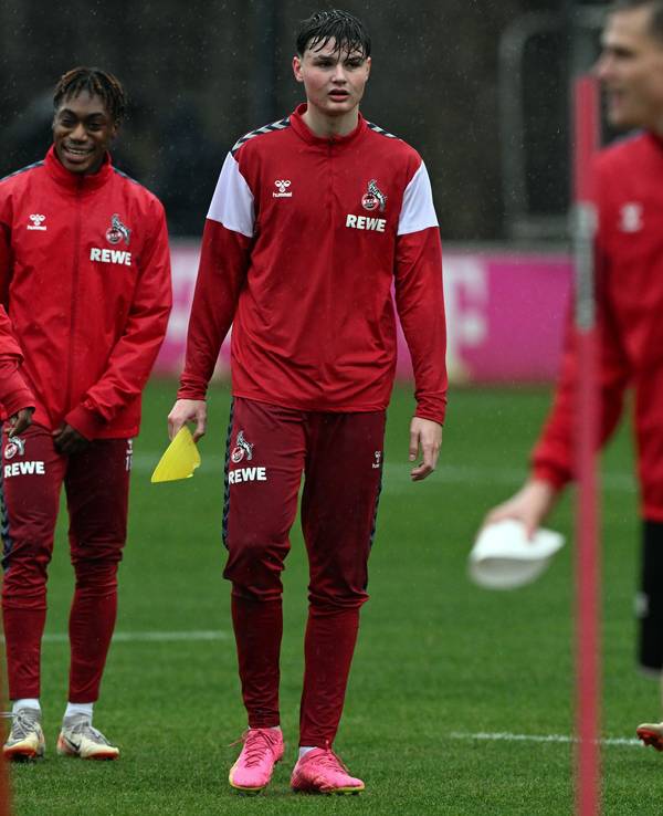 Jaka Cuber Potocnik und Justin Diehl im FC-Training.