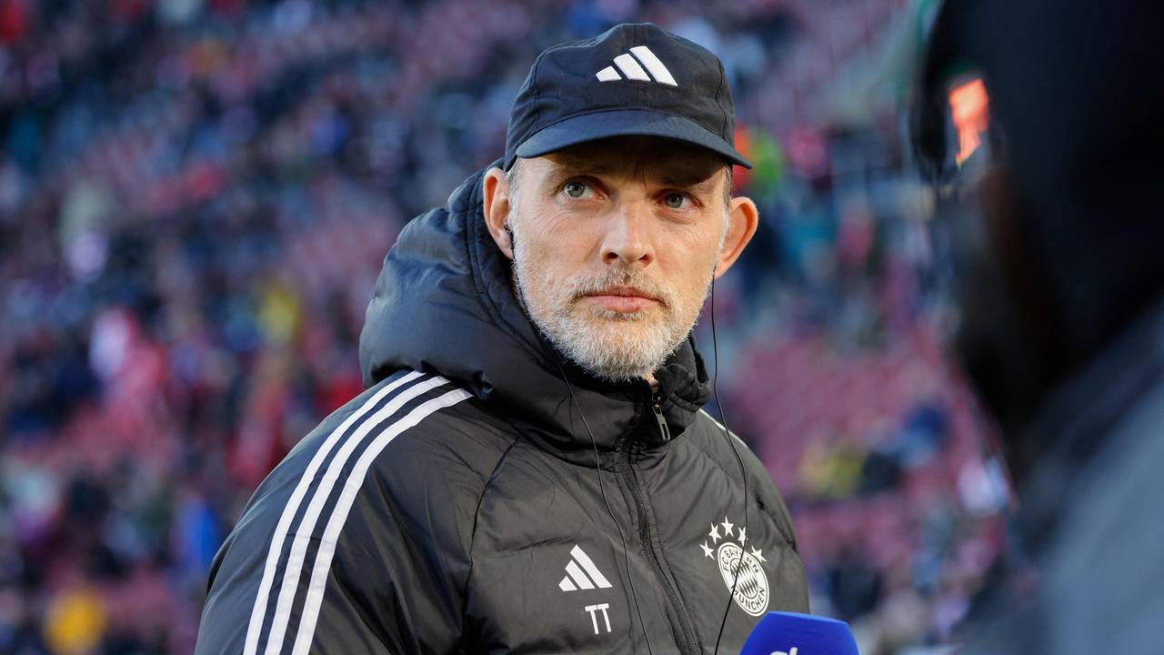 Bayern-Trainer Thomas Tuchel bei einem Sky-Interview.