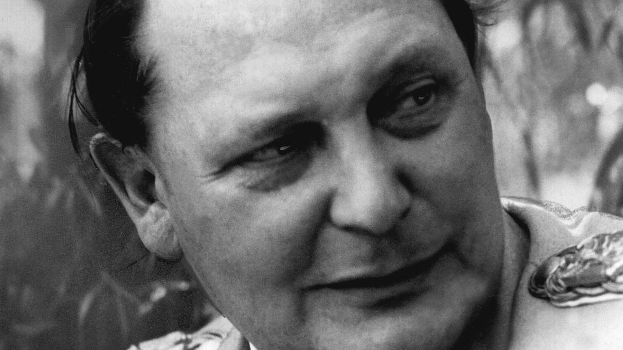 Reichsmarschall Hermann Göring am 11.05.1945 bei einem Presseinterview nach seiner Gefangennahme durch die Amerikaner.