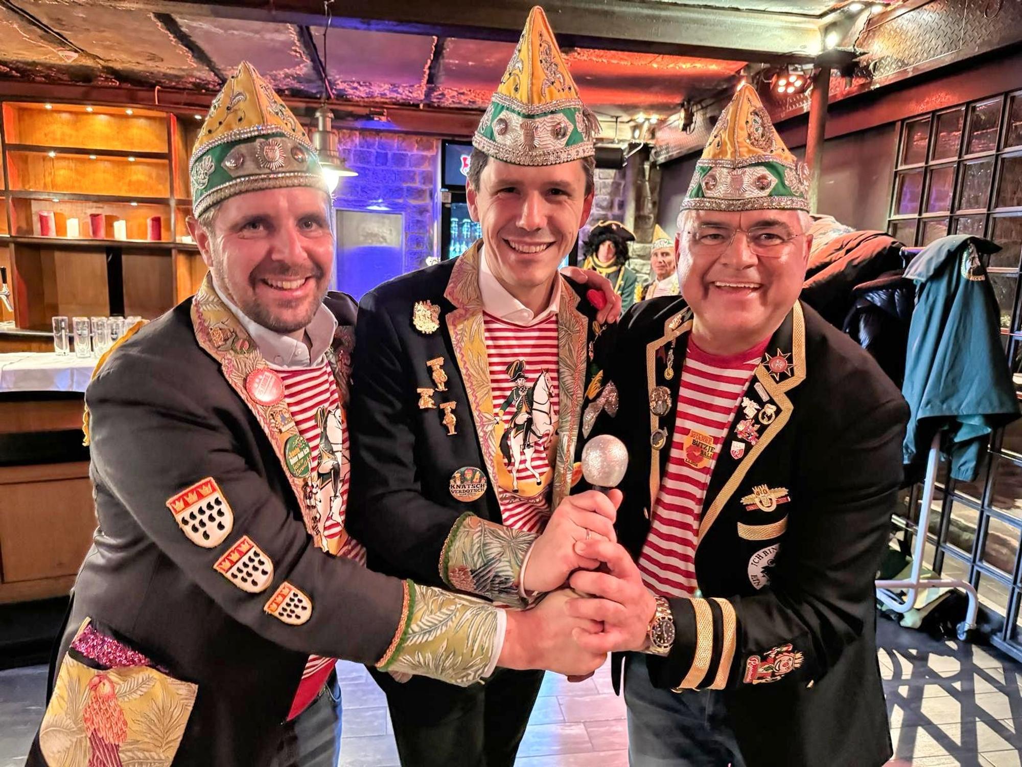 Benedikt Conin, Sebastian Voges und Hans-Georg Haumann.