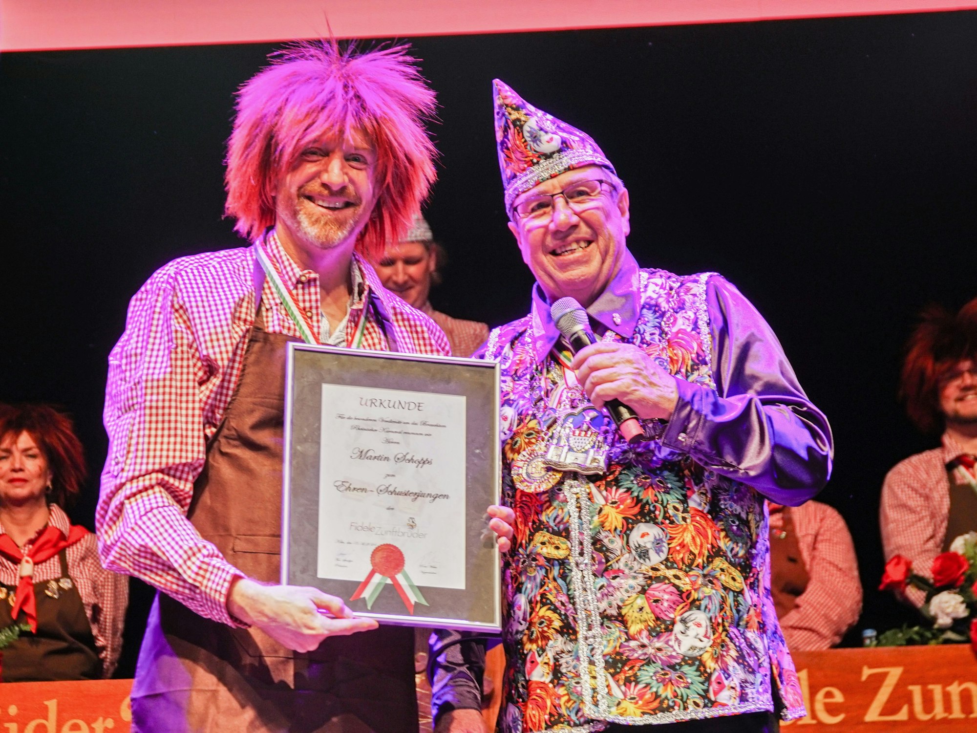 Martin Schopps mit Theo Schäfges.