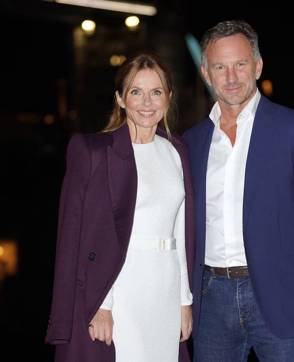 Geri Halliwell-Horner und Ehemann Christian Horner kommen zur Vorstellung des Buches "Rosie Frost and the Falcon Queen", das Geri Halliwell-Horner geschrieben hat.
