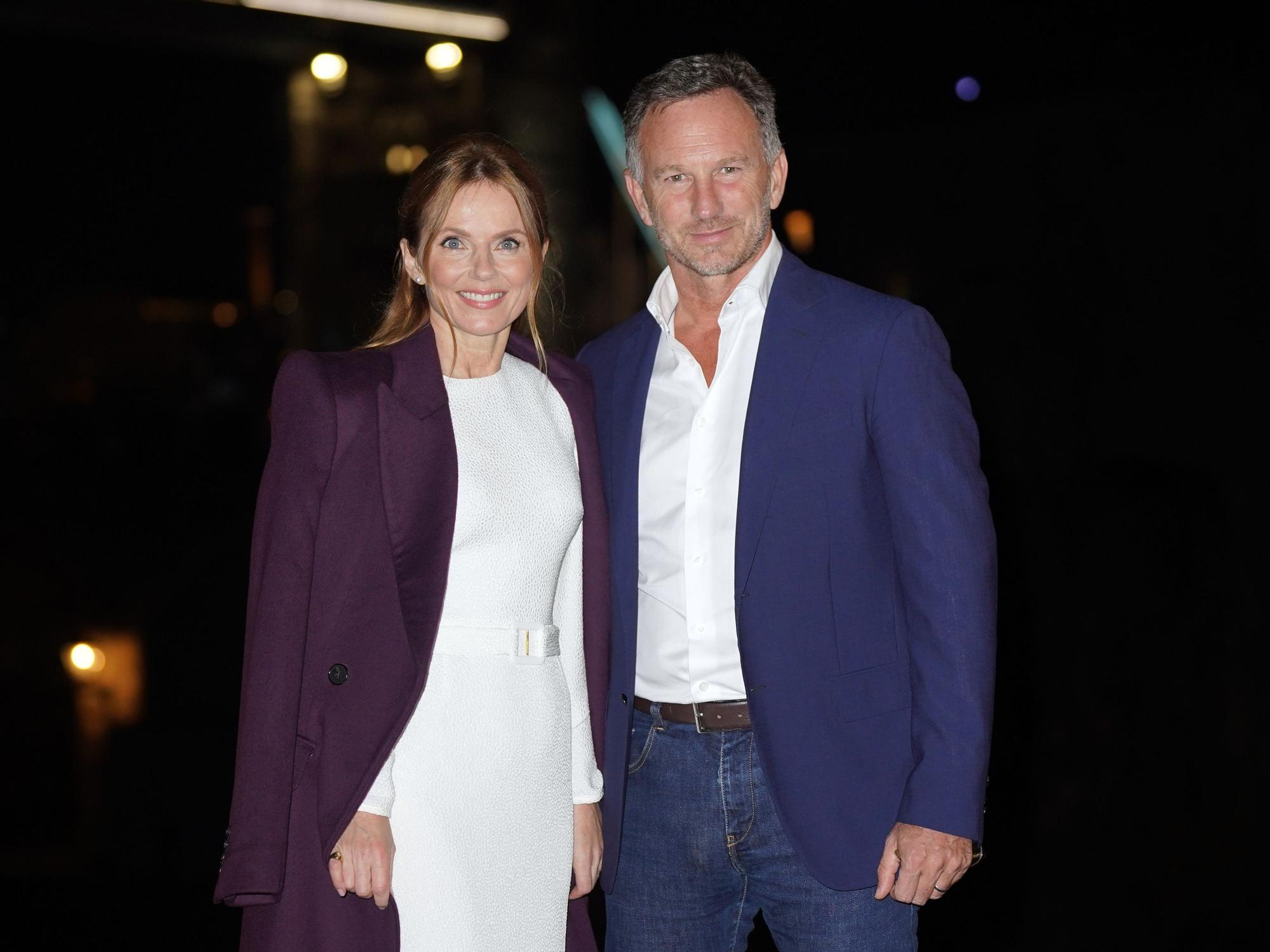 Geri Halliwell-Horner und Ehemann Christian Horner kommen zur Vorstellung des Buches "Rosie Frost and the Falcon Queen", das Geri Halliwell-Horner geschrieben hat.