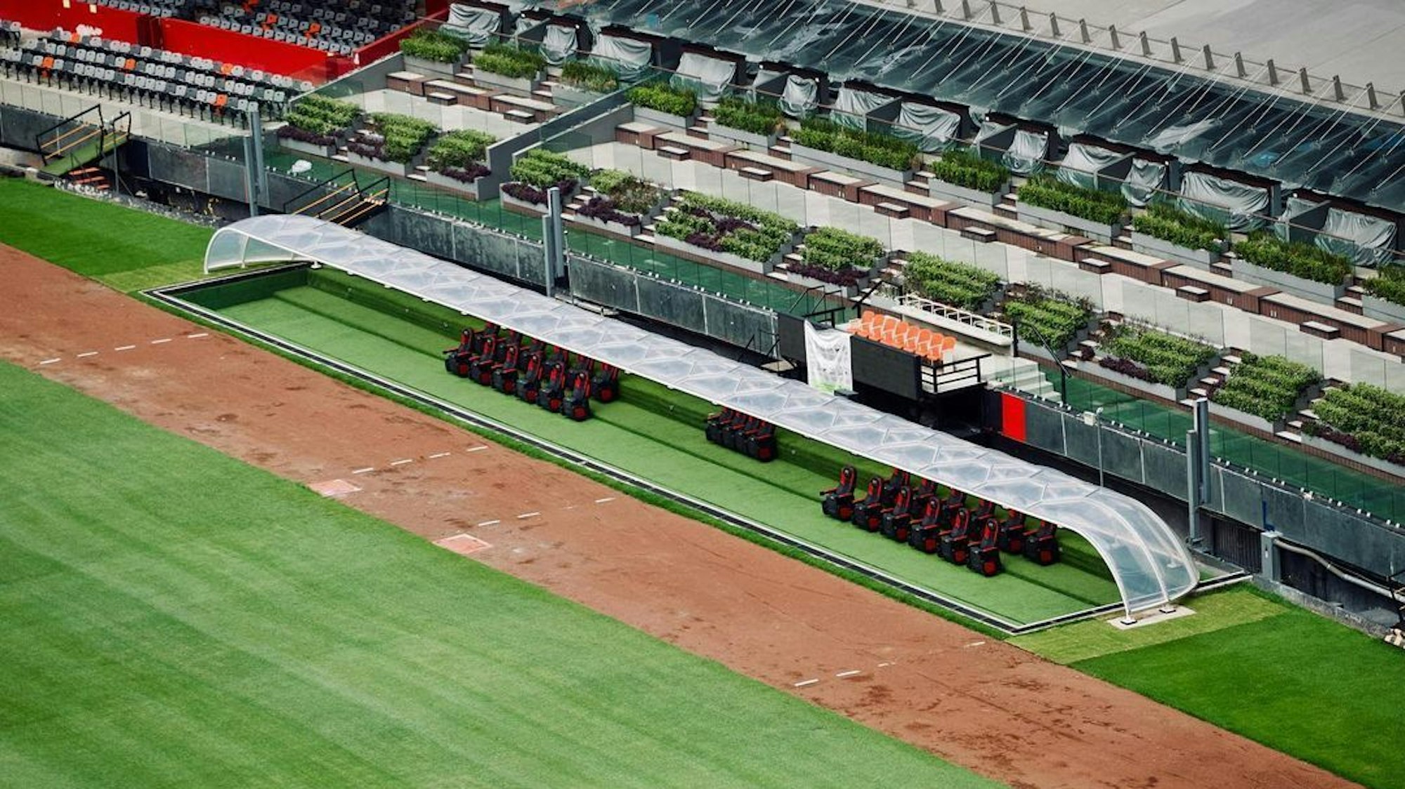 Foto der exklusiven Bereiche im Aztekenstadion.