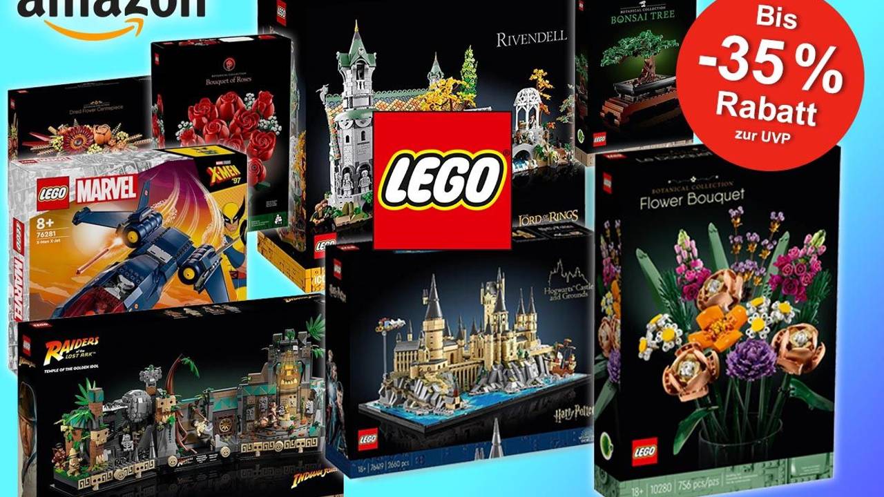 Lego Sets von Lego Botanik Kollektion, Marvel, Indiana Jones, Harry Potter bei Amazon.