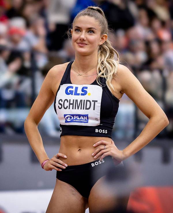 Alica Schmidt vor einem Wettkampf.