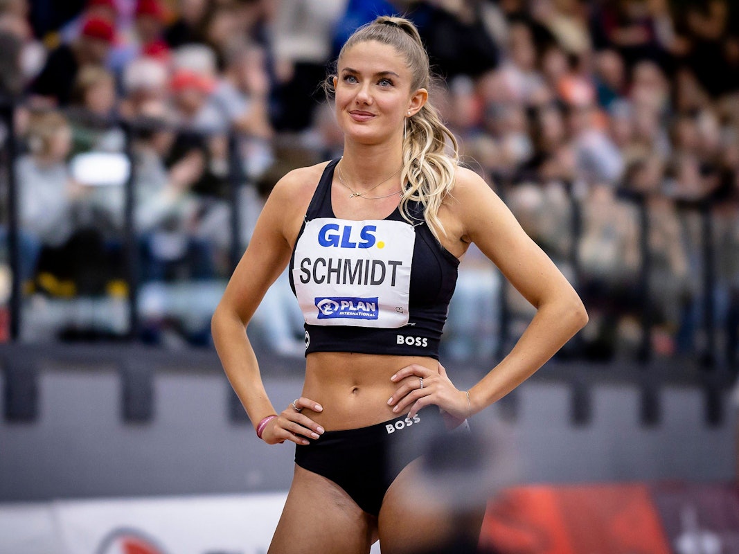 Alica Schmidt vor einem Wettkampf.
