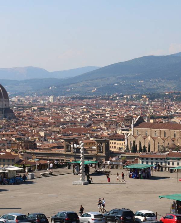 Ein am 21. Juli 2016 veröffentlichtes Bild zeigt den Piazzale Michelangelo in Florenz, Mittelitalien, am 20. Juli 2016.