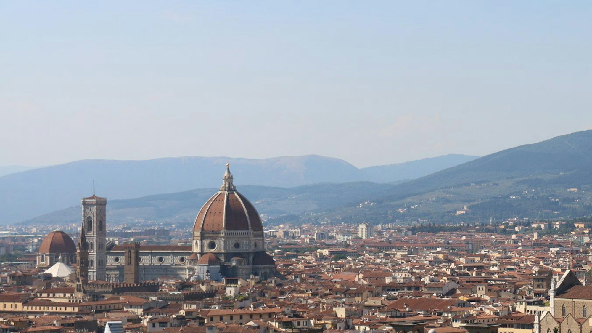 Ein am 21. Juli 2016 veröffentlichtes Bild zeigt den Piazzale Michelangelo in Florenz, Mittelitalien, am 20. Juli 2016.