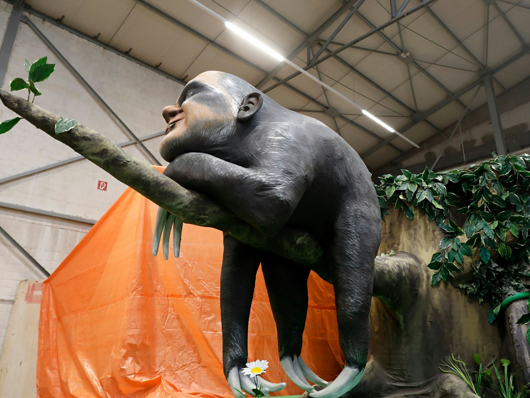 Olaf Scholz als Faultier.