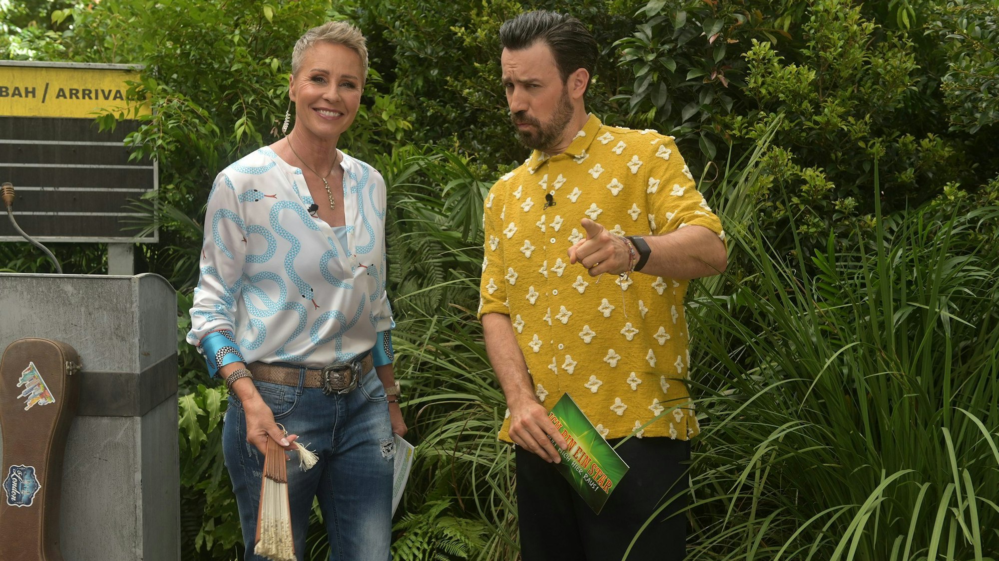 Das Dschungel-Duo Sonja Zietlow und Jan Köppen, hier in einer Sendung vom 19. Januar).