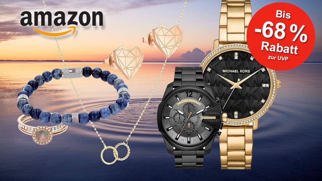 Schmuck Artikel wie Tommy Hilfiger Armband, Tamaris Kette, Liebeskind Ohrringe, Michael Kors und Armani Uhren